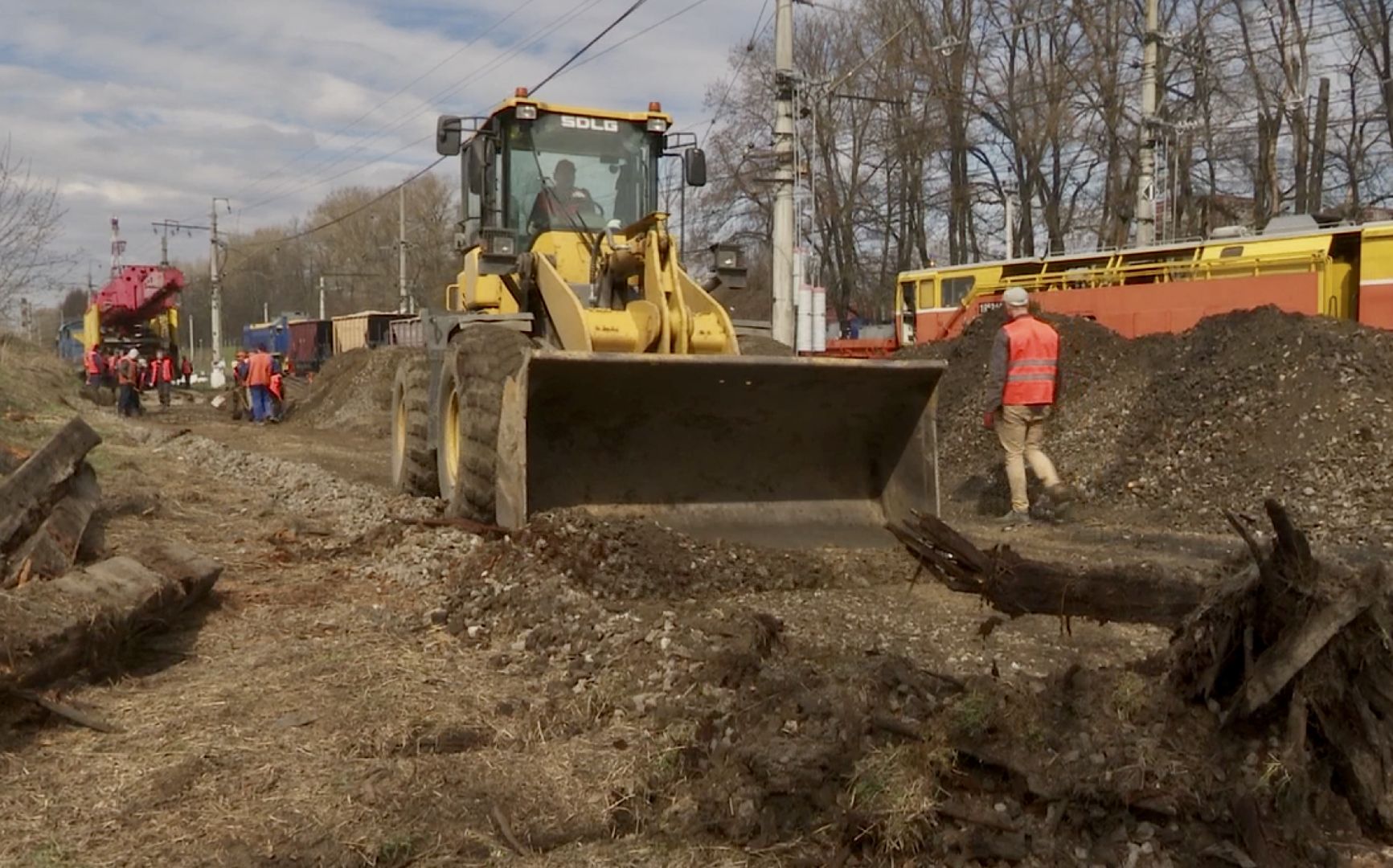 Клин, ЖД, строительство, обновление