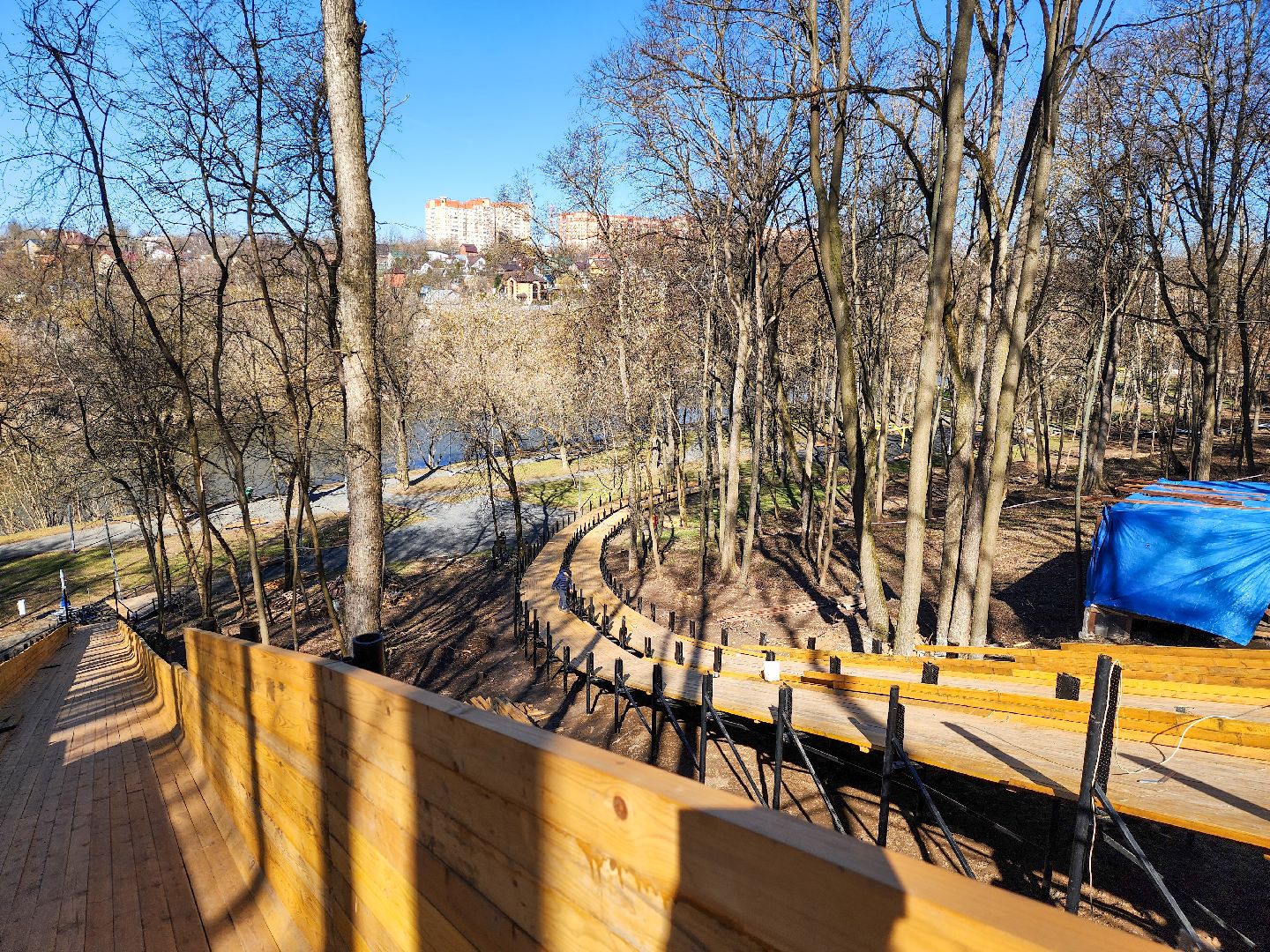 Подольск, парк талалихина, благоустройство парка, тюбинг,