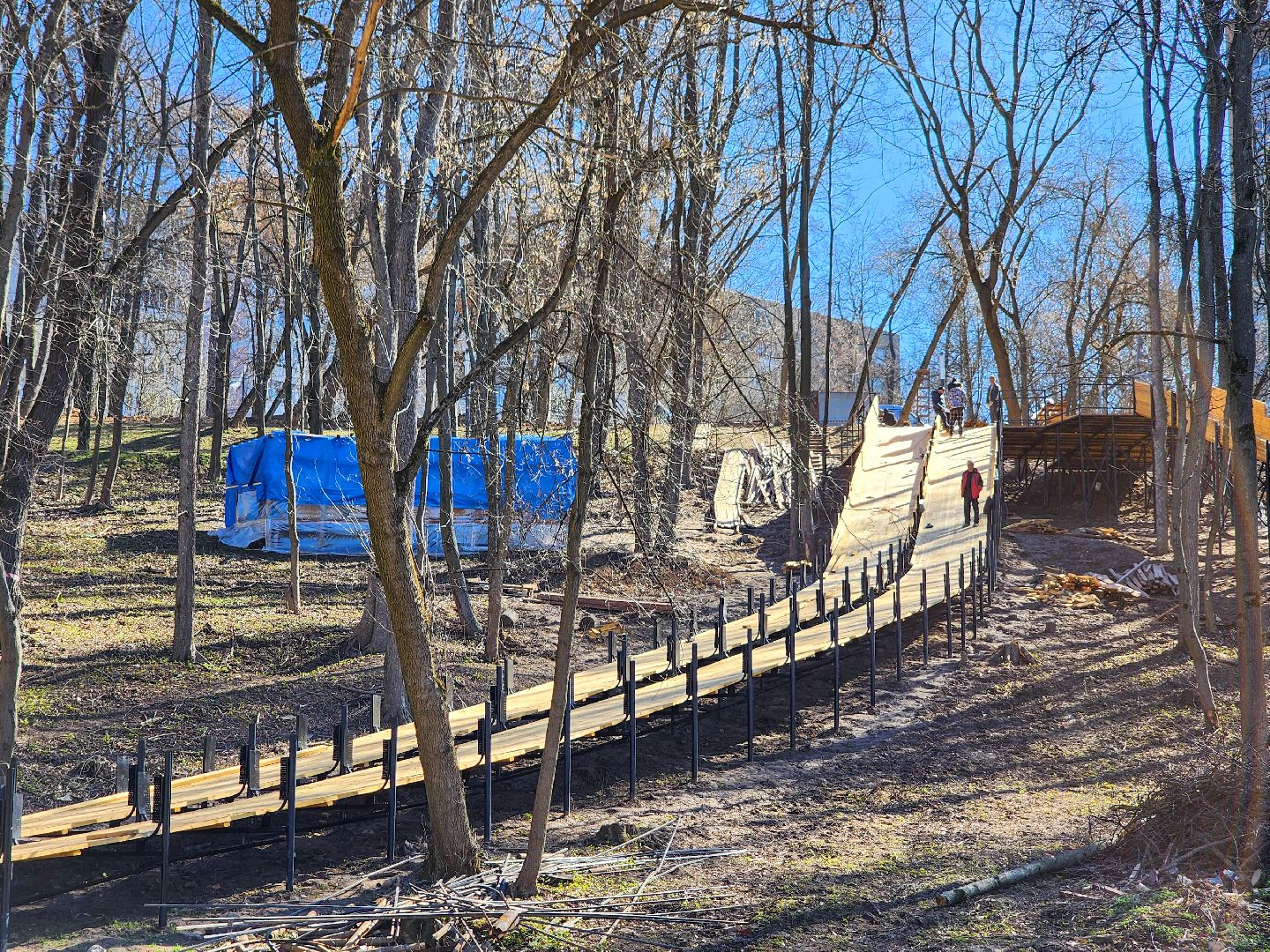 Подольск, парк талалихина, благоустройство парка, тюбинг,