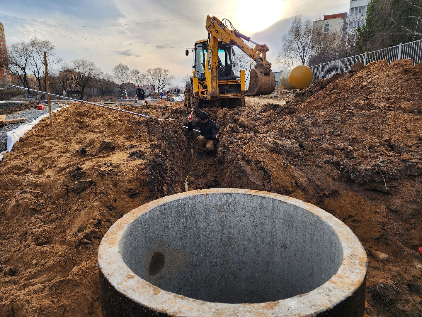 Чехов, улица Береговая, река теребенка, набережная, благоустройство, реконструкция, строительство, ливневая канализация, ливневка, инженерные сети,