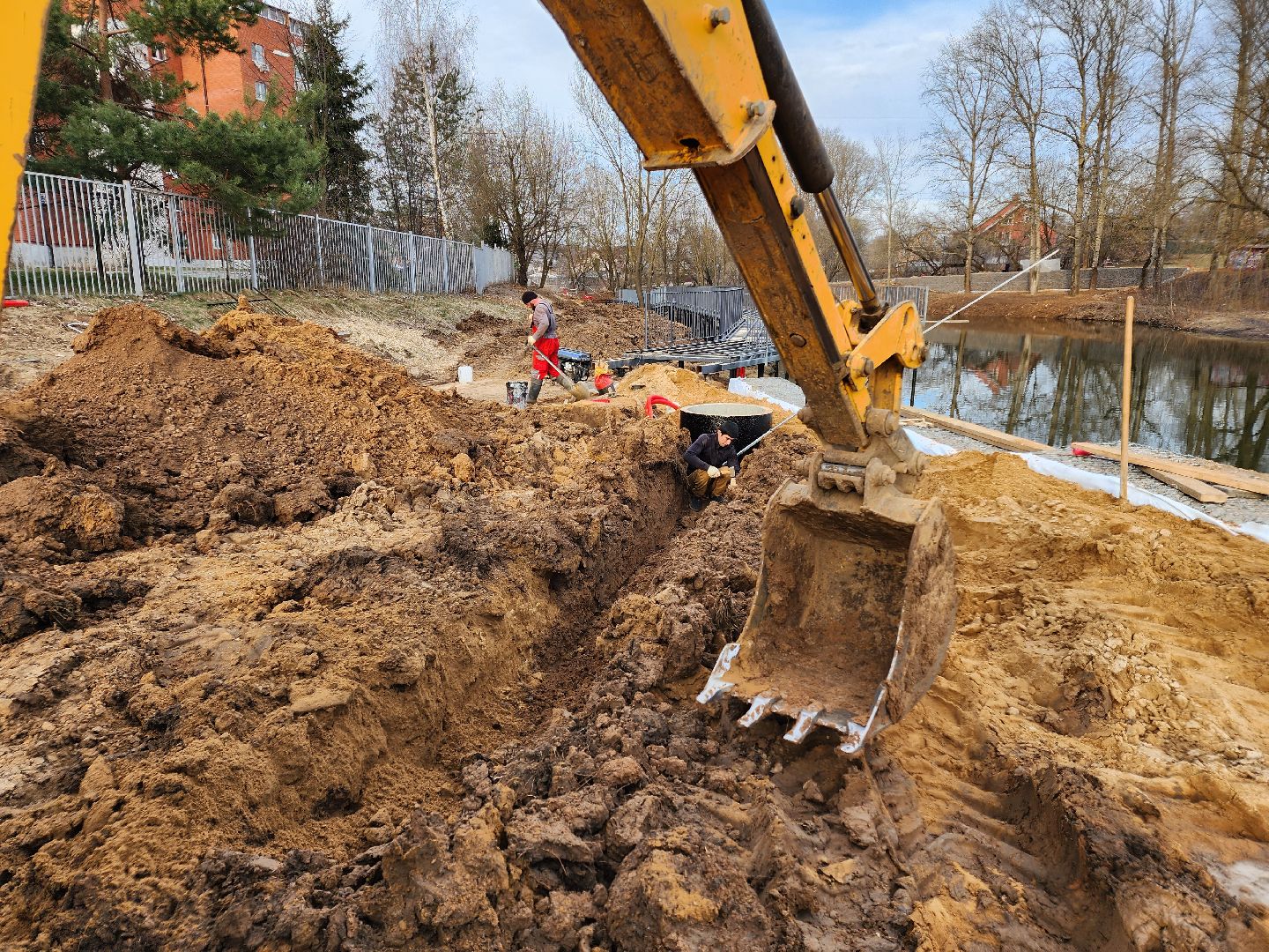 Чехов, улица Береговая, река теребенка, набережная, благоустройство, реконструкция, строительство, ливневая канализация, ливневка, инженерные сети,