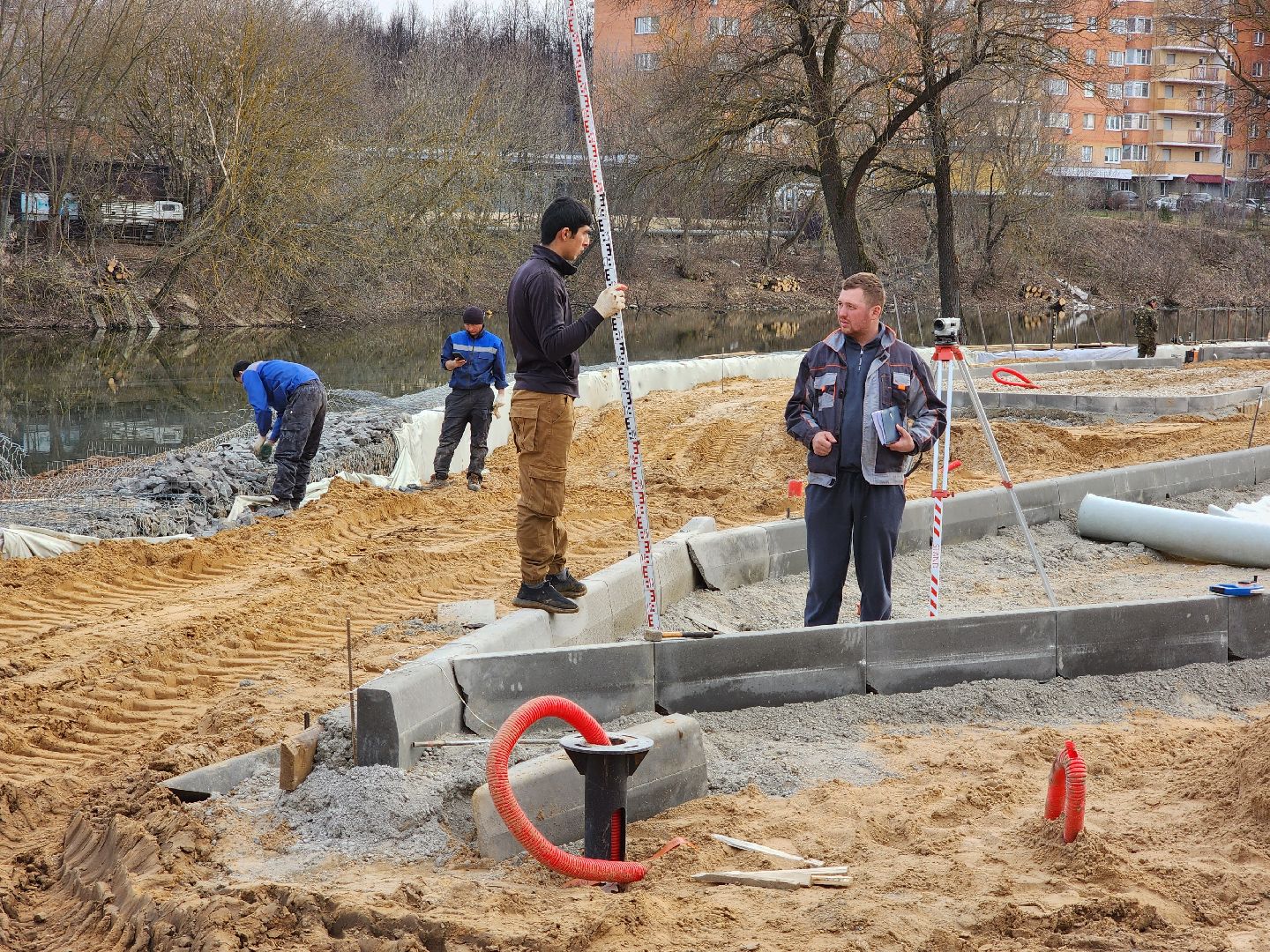 Чехов, улица Береговая, река теребенка, набережная, благоустройство, реконструкция, строительство, ливневая канализация, ливневка, инженерные сети,