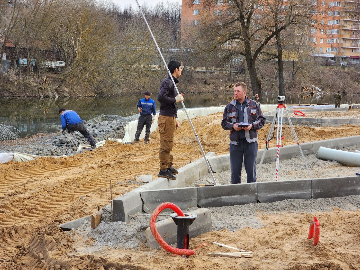 Чехов, улица Береговая, река теребенка, набережная, благоустройство, реконструкция, строительство, ливневая канализация, ливневка, инженерные сети,