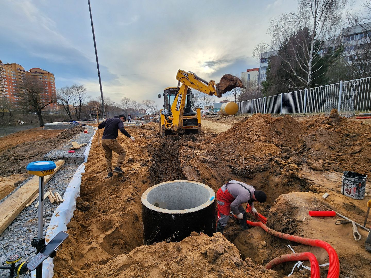 Чехов, улица Береговая, река теребенка, набережная, благоустройство, реконструкция, строительство, ливневая канализация, ливневка, инженерные сети,