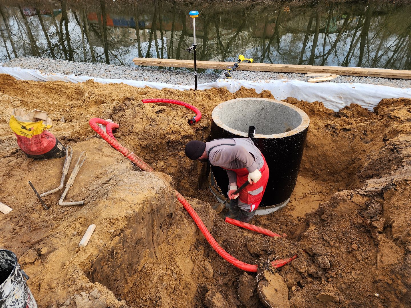 Чехов, улица Береговая, река теребенка, набережная, благоустройство, реконструкция, строительство, ливневая канализация, ливневка, инженерные сети,