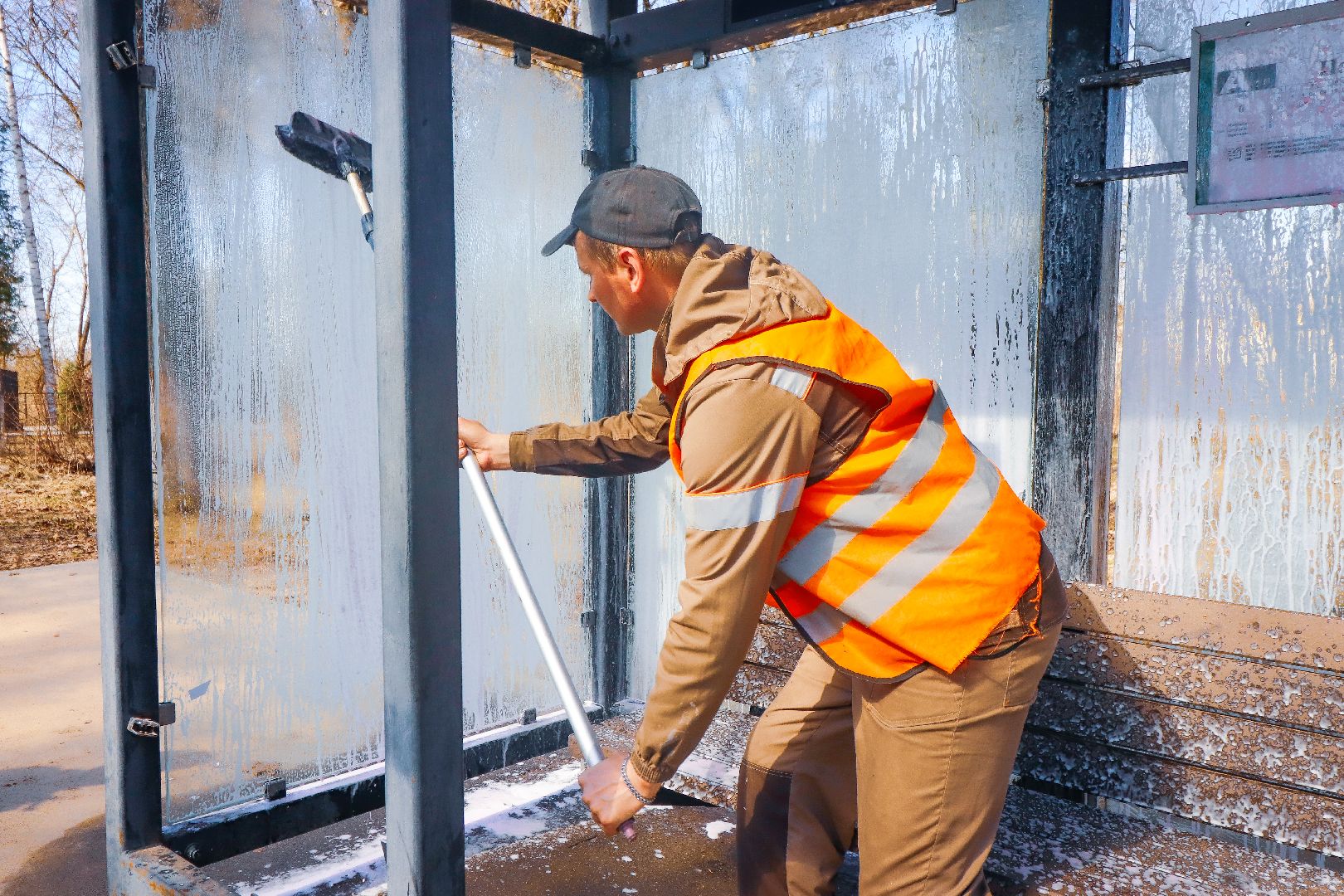 Клин, общество, ЖКХ, дороги, мойка остановок,