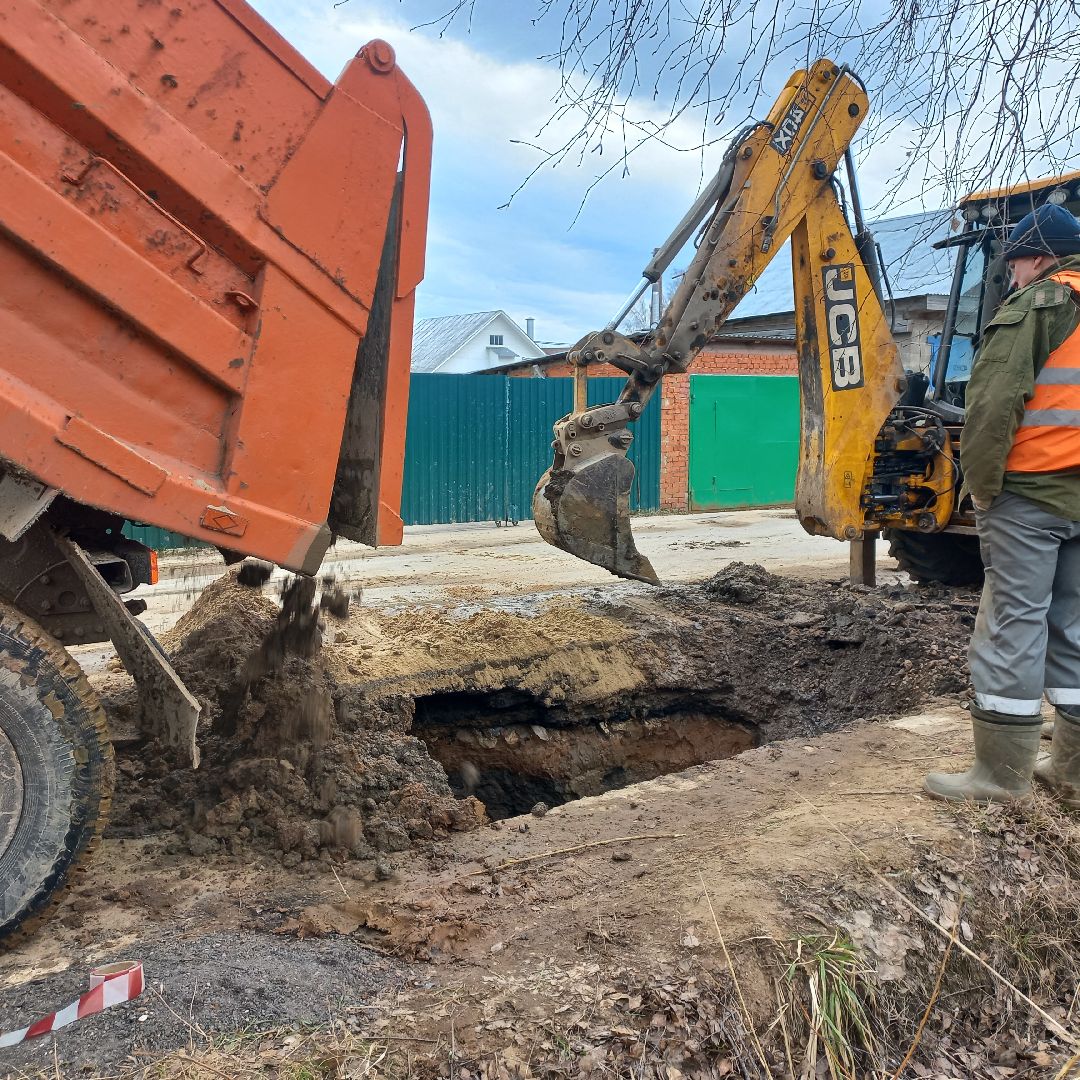 сергиев посад, водоканал, прорыв трубы,