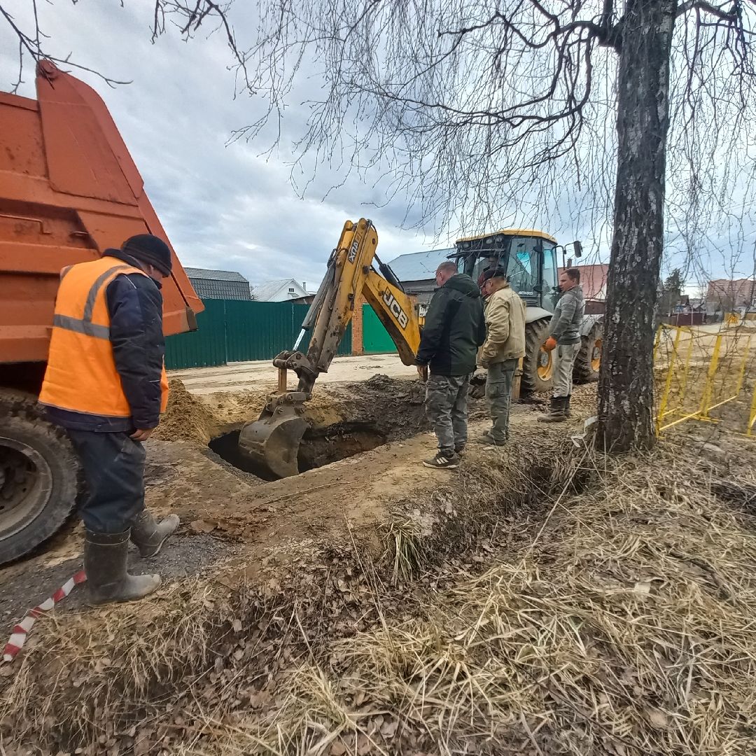 сергиев посад, водоканал, прорыв трубы,