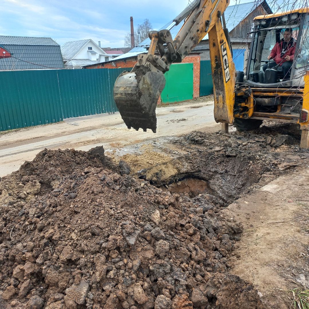 сергиев посад, водоканал, прорыв трубы,