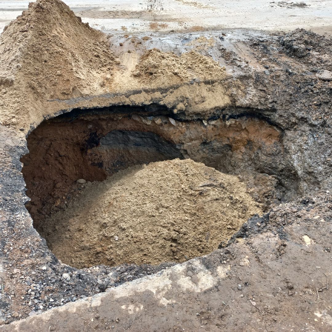 сергиев посад, водоканал, прорыв трубы,