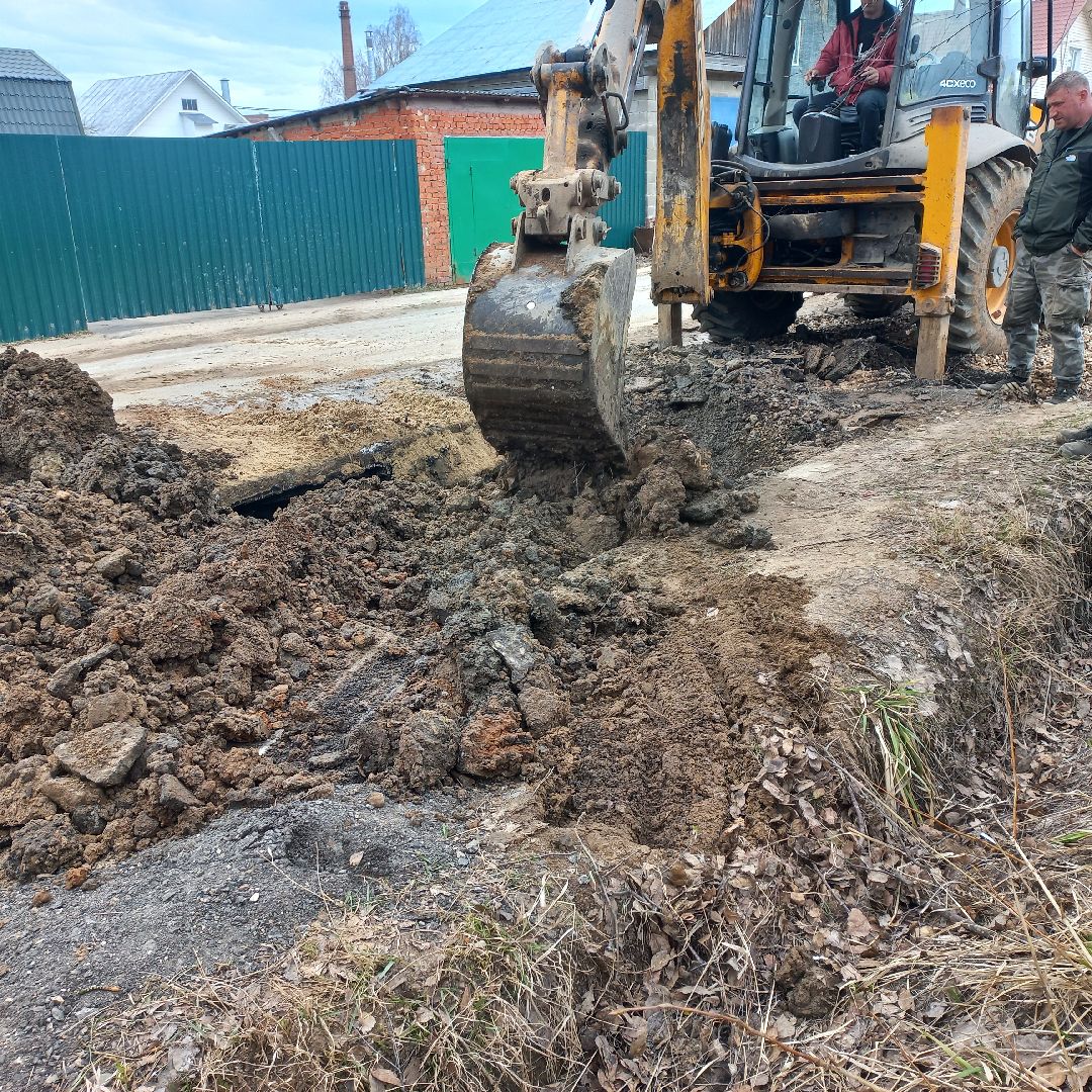 сергиев посад, водоканал, прорыв трубы,