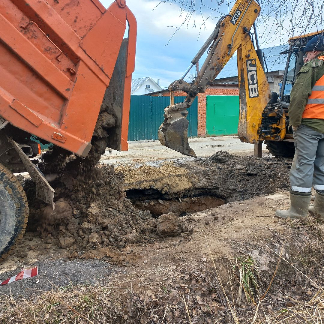 сергиев посад, водоканал, прорыв трубы,