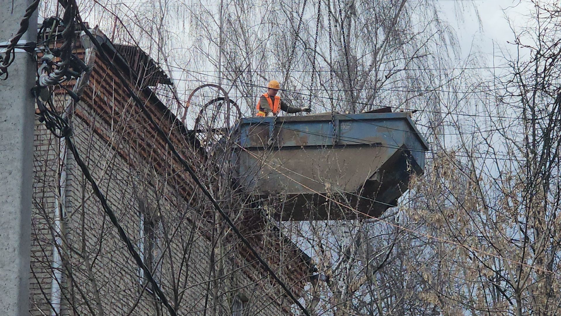 пушкино, капремонт, крыша, жилой дом,работы, рабочие,вертикалки,