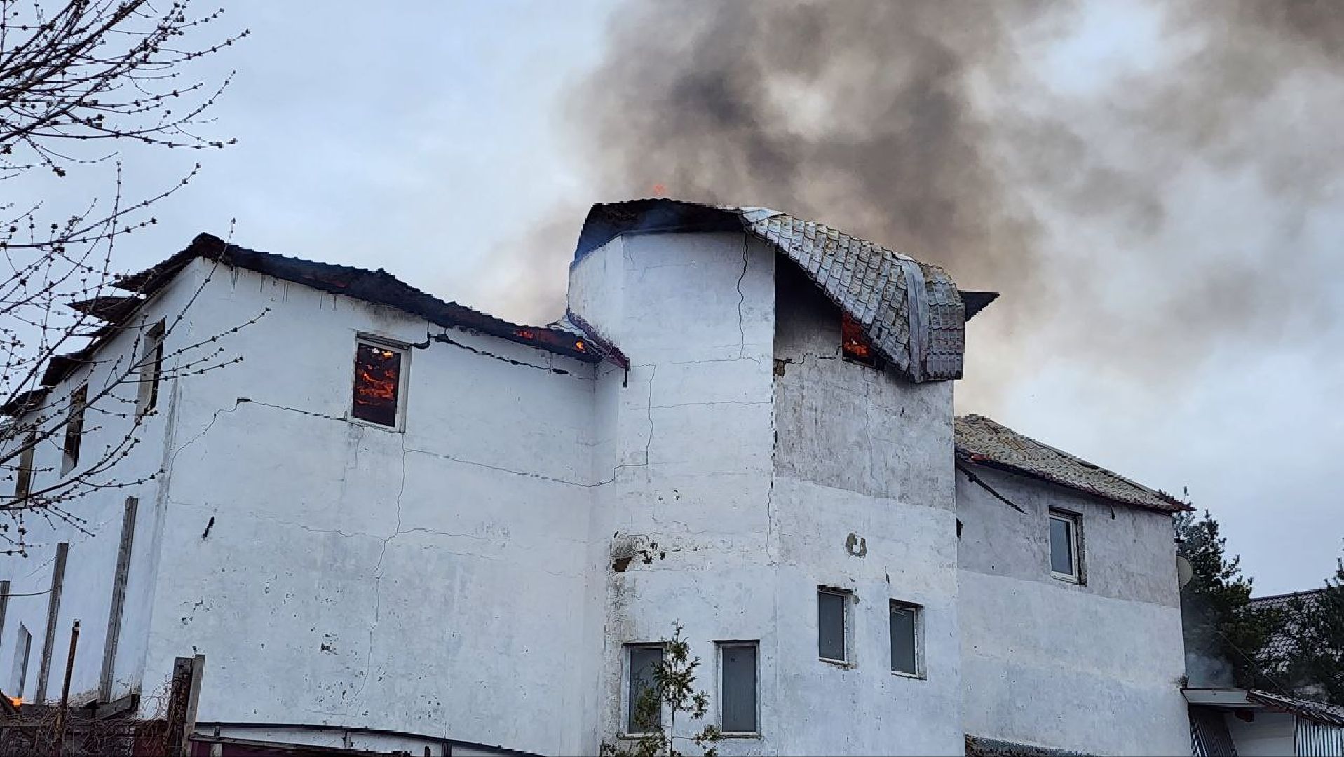 дмитров, пожар, чп на улице аллейная,