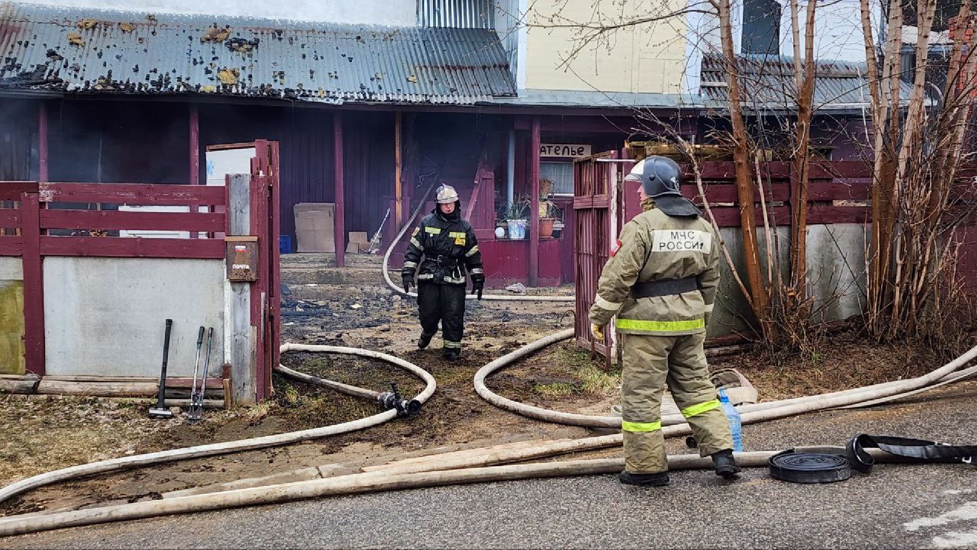 дмитров, пожар, чп на улице аллейная,
