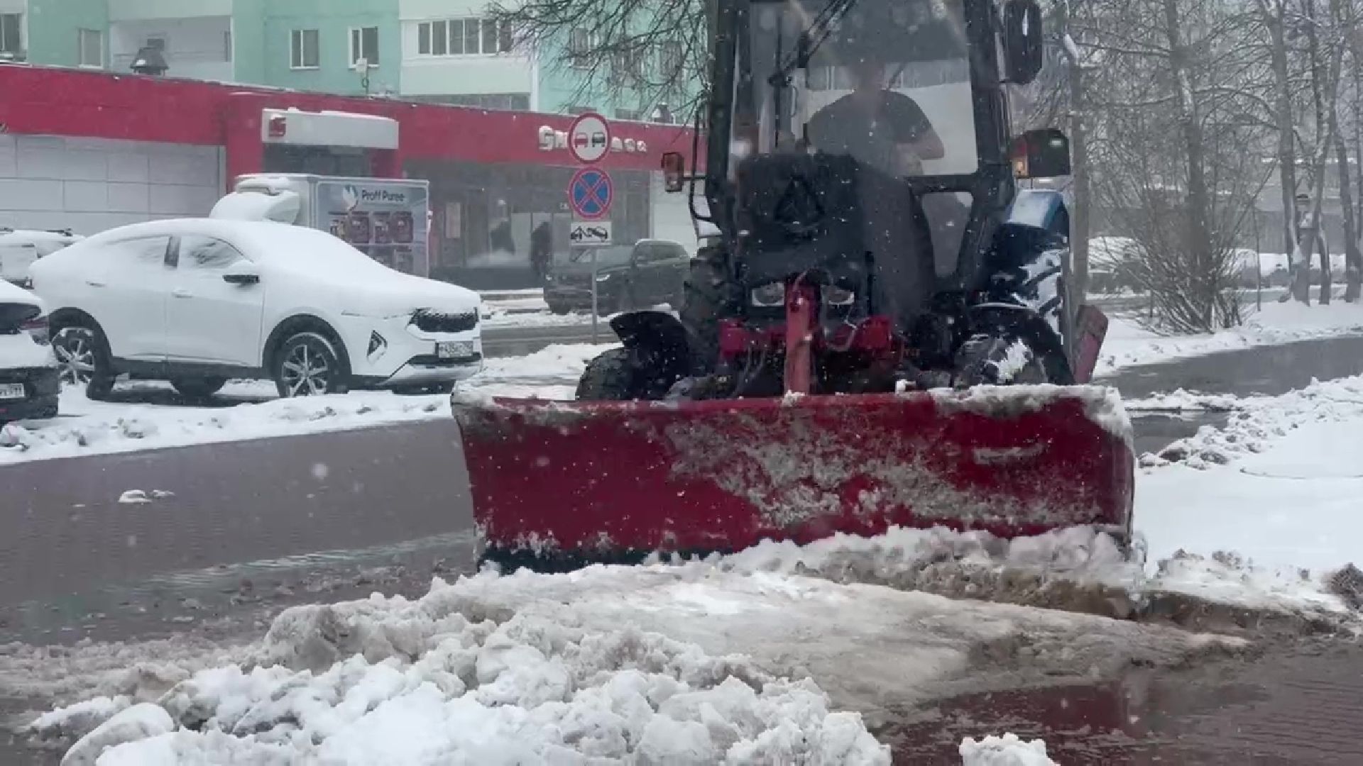 Реутов, ЖКХ, снегопад, снег в апреле, зима весной,