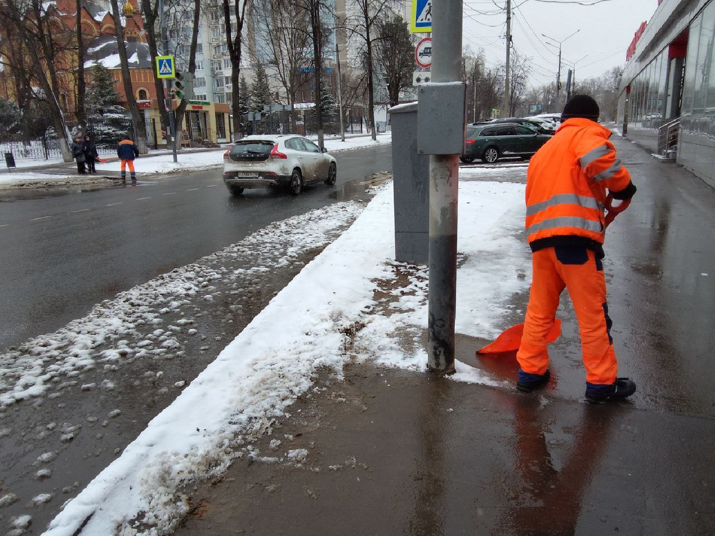 пушкинский округ, снегопад,уборка снега и наледи, коммунальные службы,снегоуборочная техника,