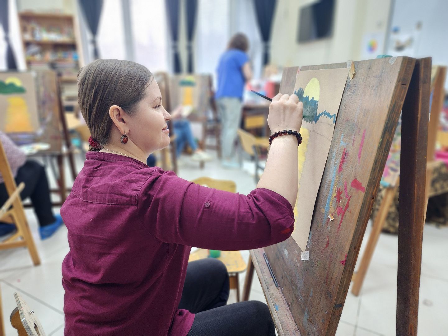 фрязино, семьи участников сво, арт-терапия, художники, мастер-класс,