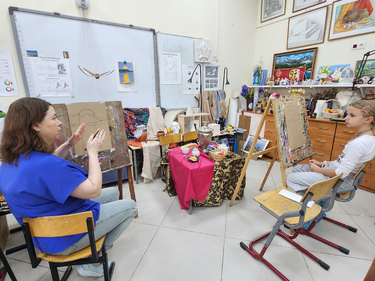 фрязино, семьи участников сво, арт-терапия, художники, мастер-класс,