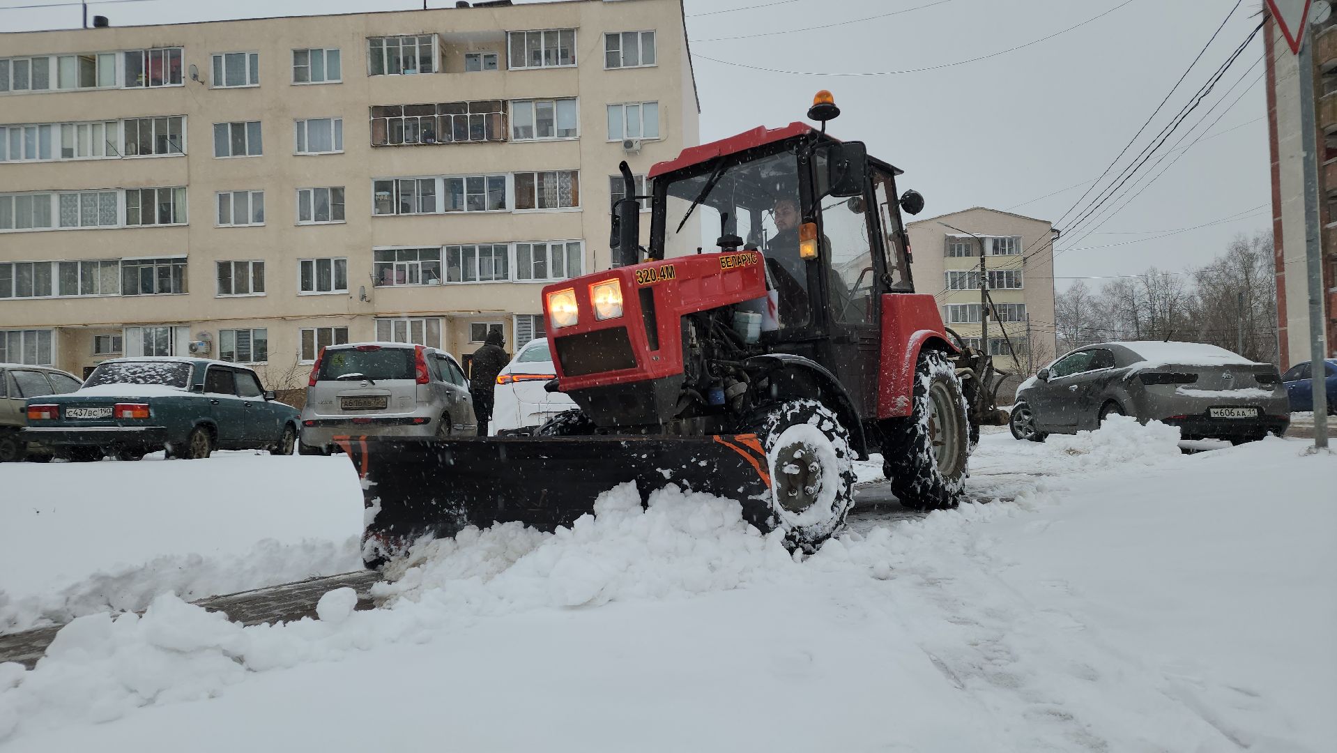 ЖКХ, уборка снега, снегопад, Лосино-Петровский,