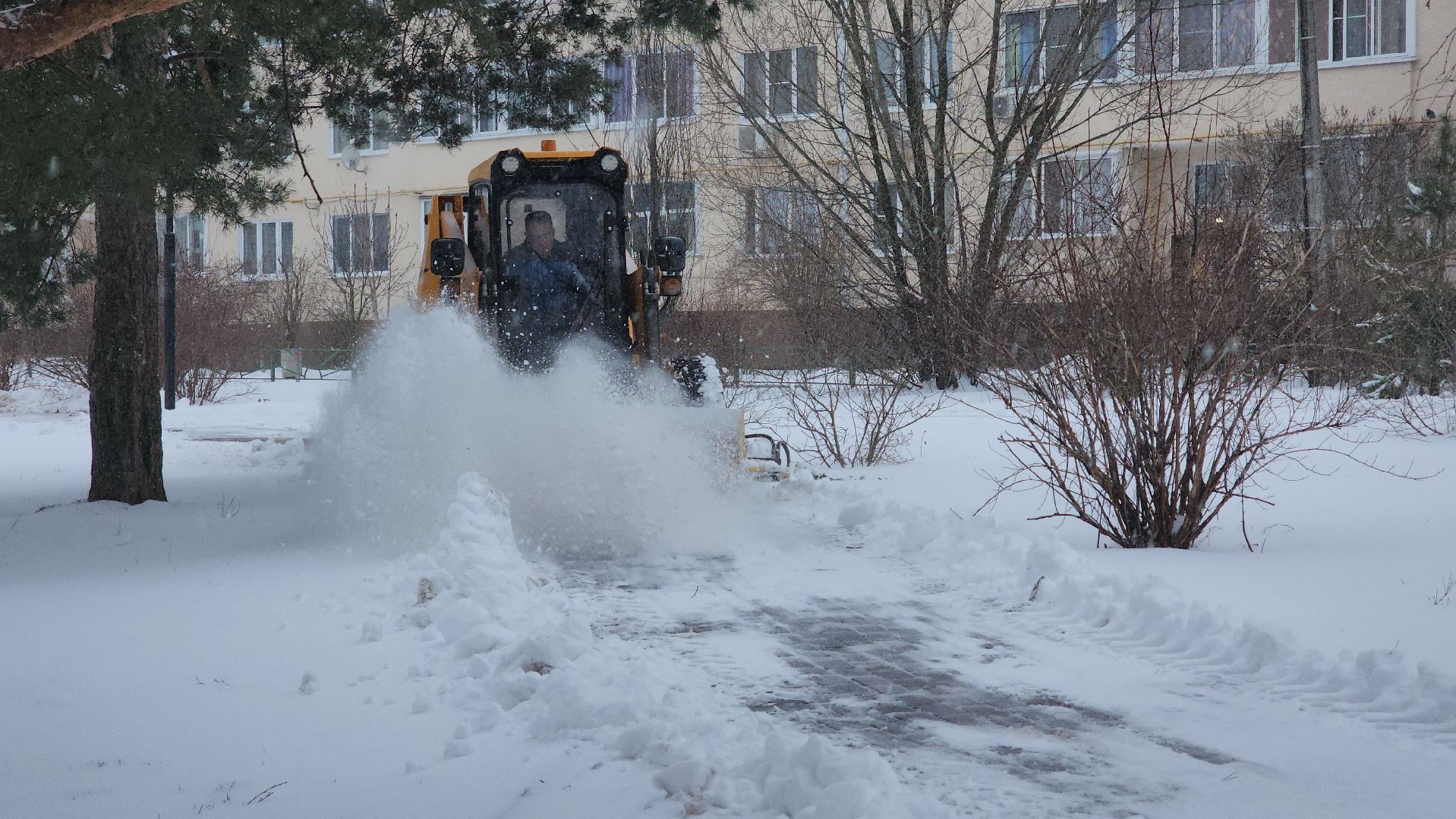 ЖКХ, уборка снега, снегопад, Лосино-Петровский,