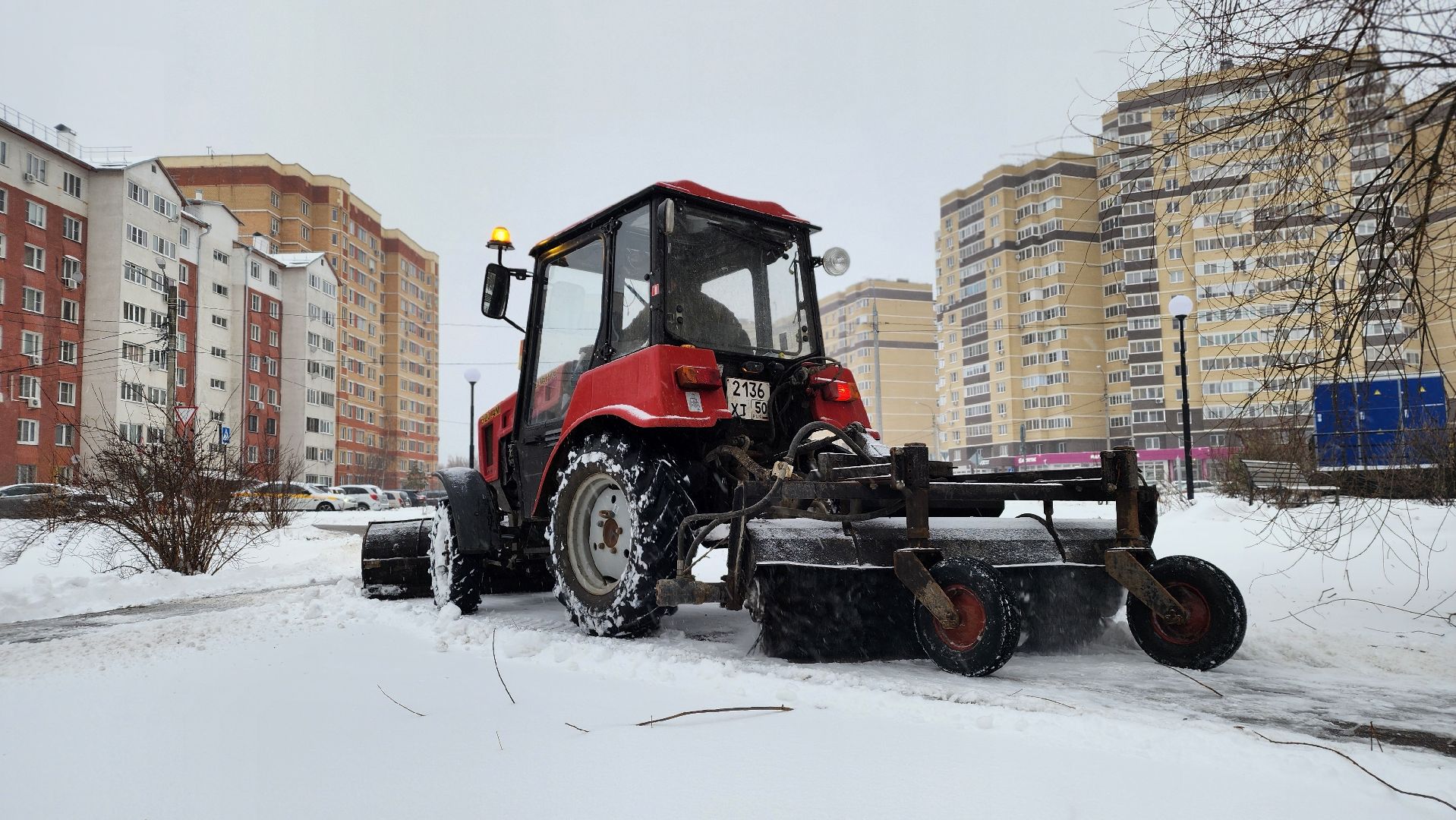 ЖКХ, уборка снега, снегопад, Лосино-Петровский,