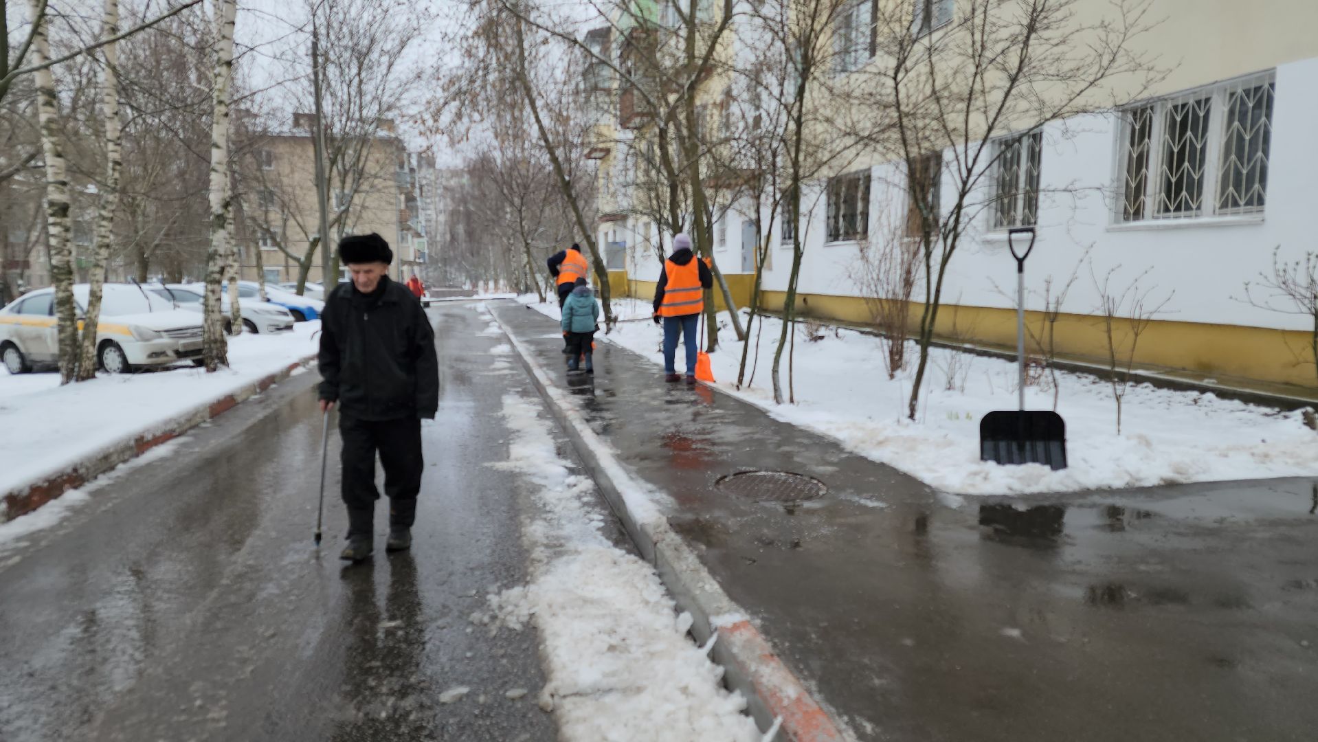 очистка дорог от снега, орехово-зуевский округ,