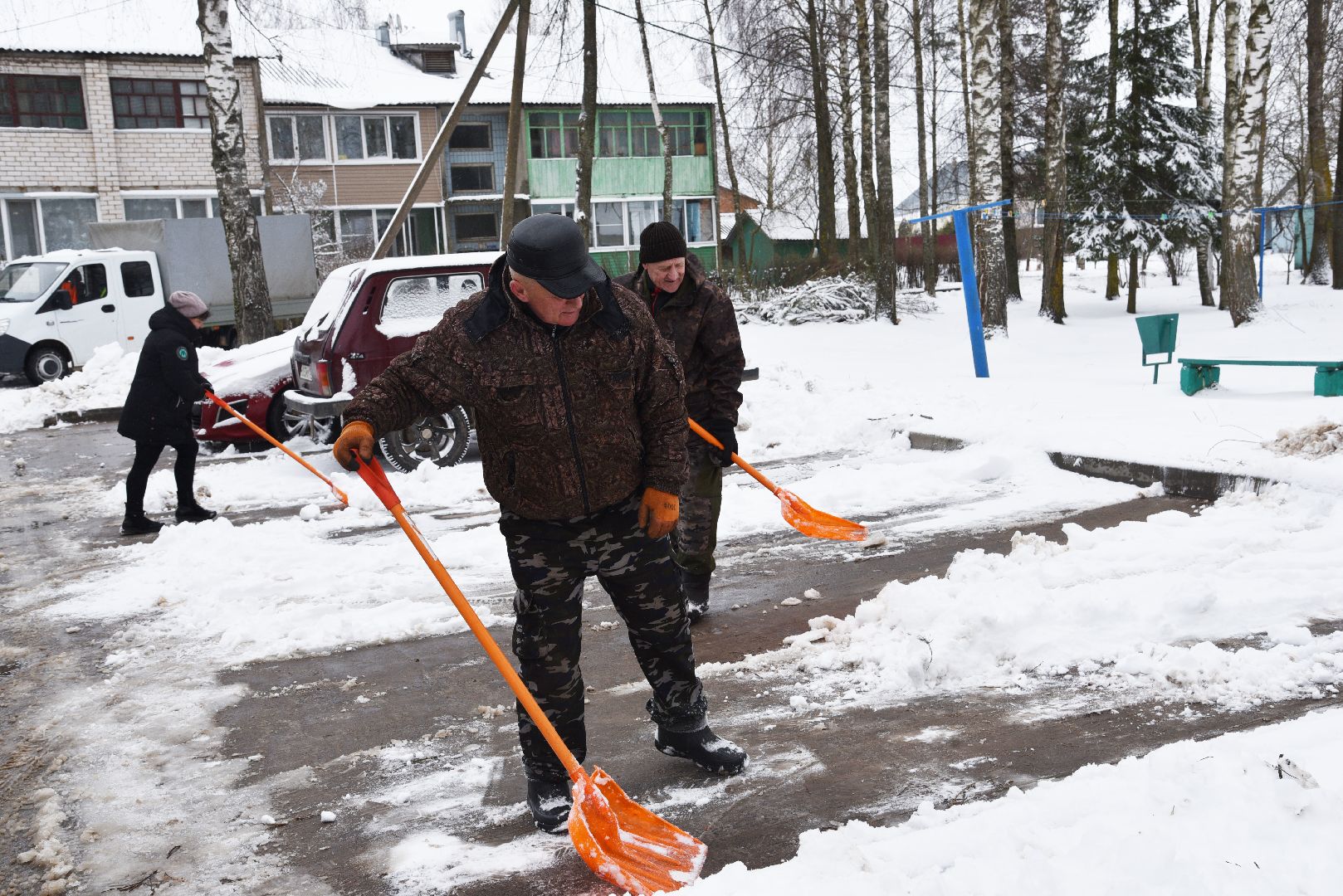 лотошино, уборка снега, благоустройство, уборка снега и наледи,