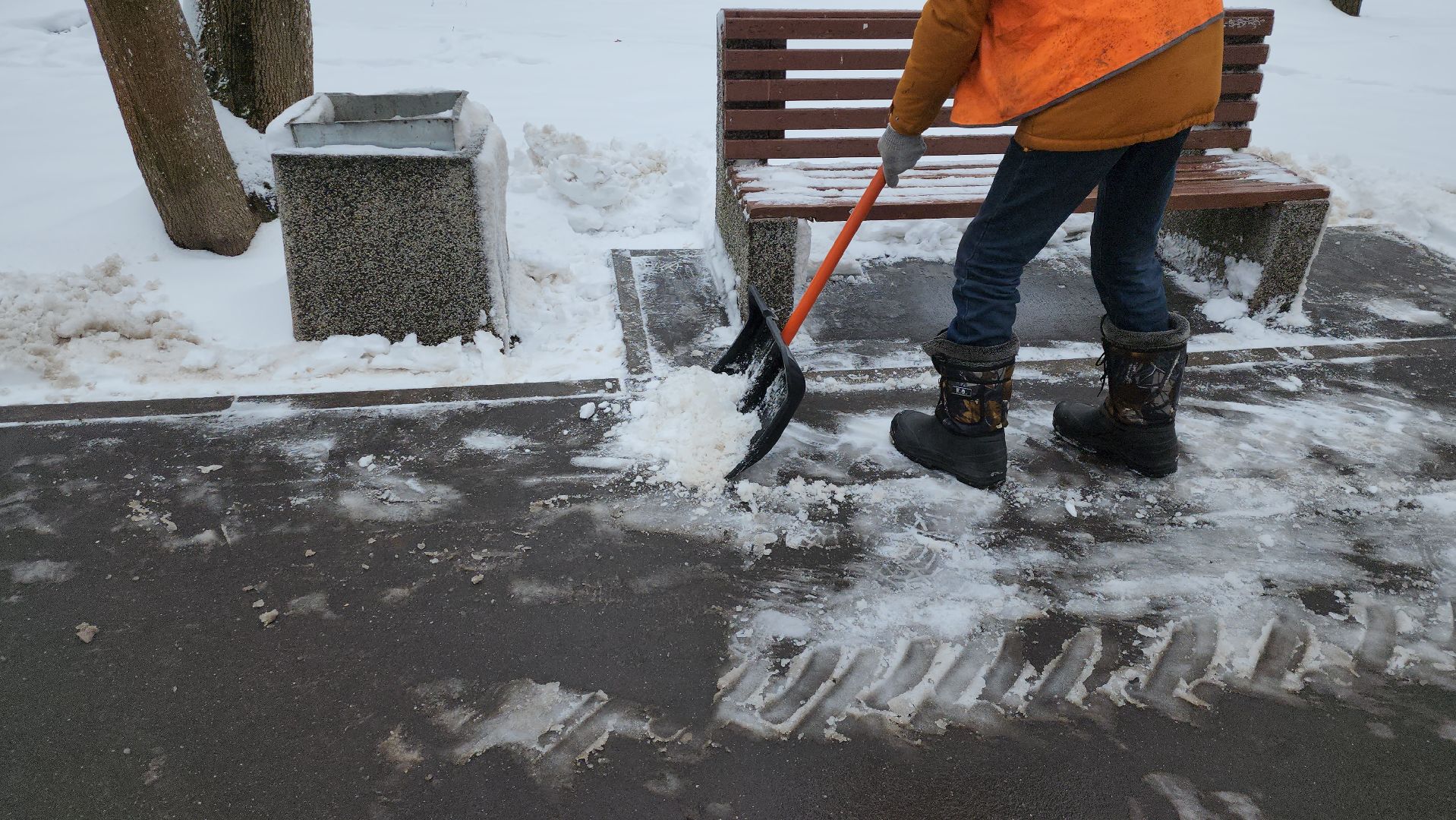 убока снега, монино, механизированная уборка,