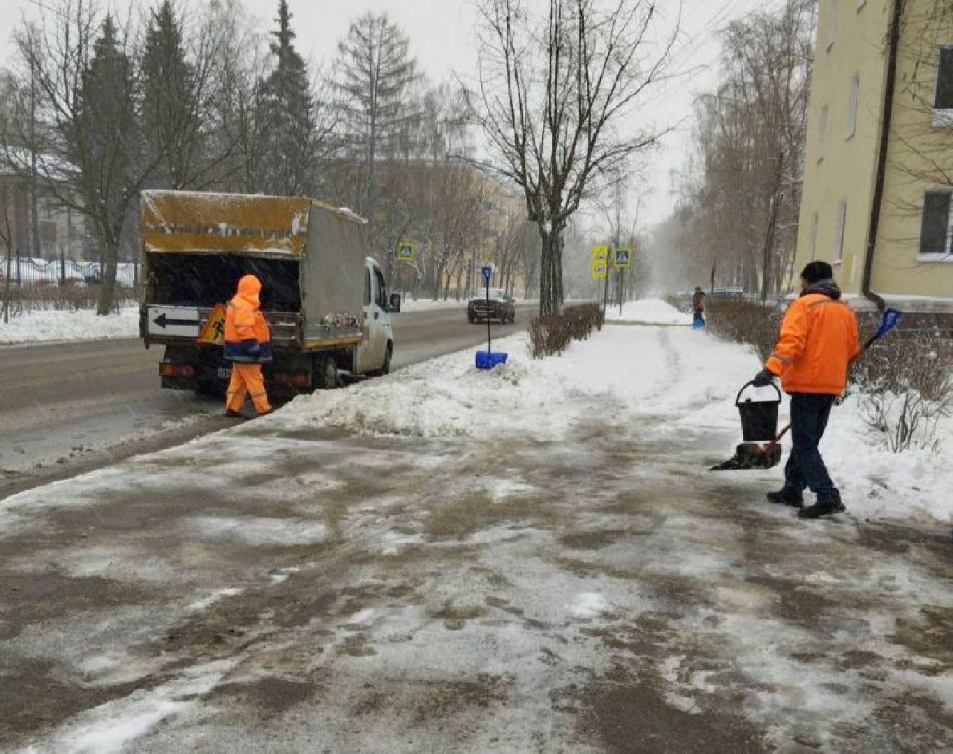 воскресенск, уборка снега, циклон зион,