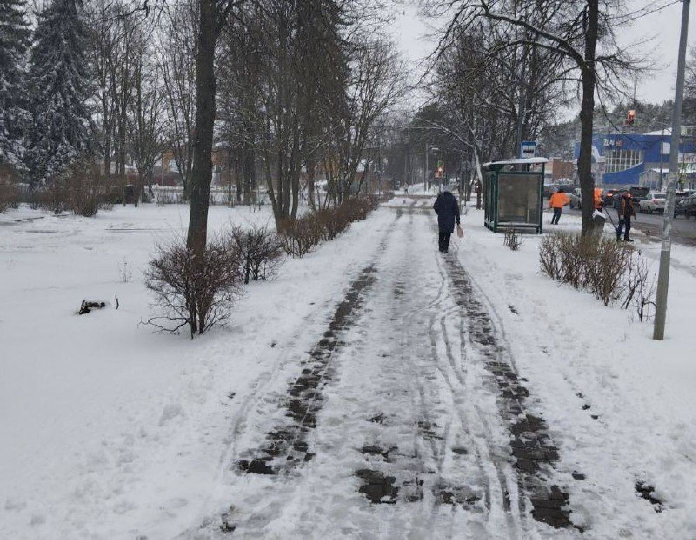 воскресенск, уборка снега, циклон зион,