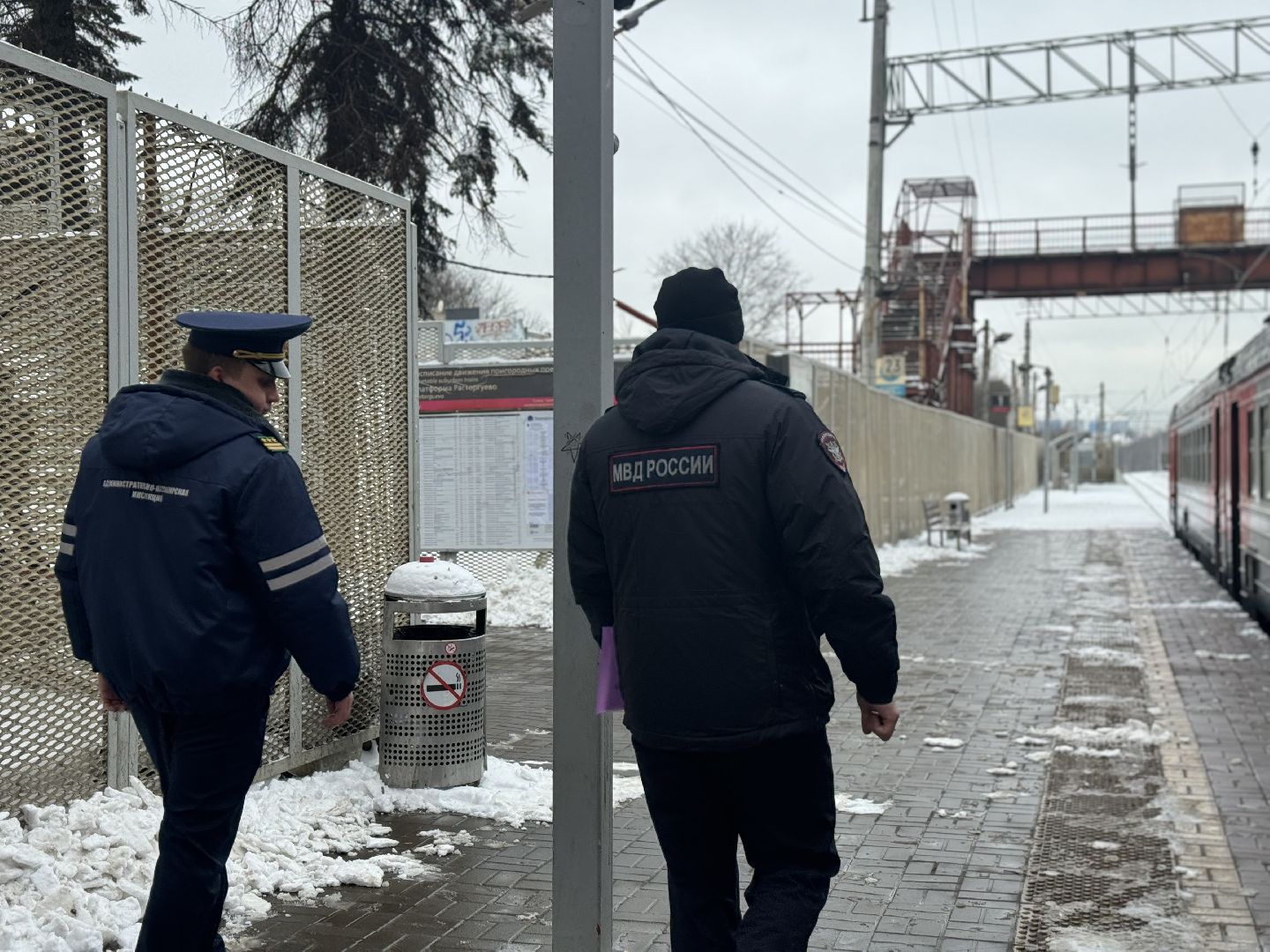 рейд безопасности, железнодорожные пути, железнодорожная станция, расторгуево,