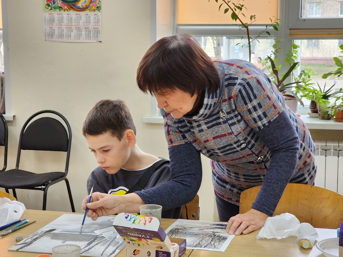 ногинск, жены участников сво, рисование, мастер класс, общество, художник,