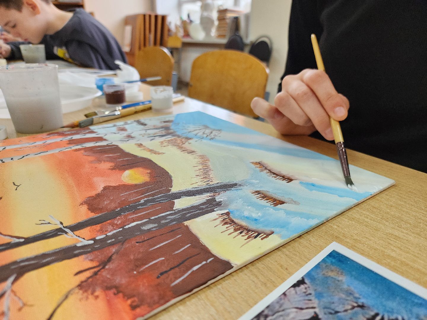 ногинск, жены участников сво, рисование, мастер класс, общество, художник,