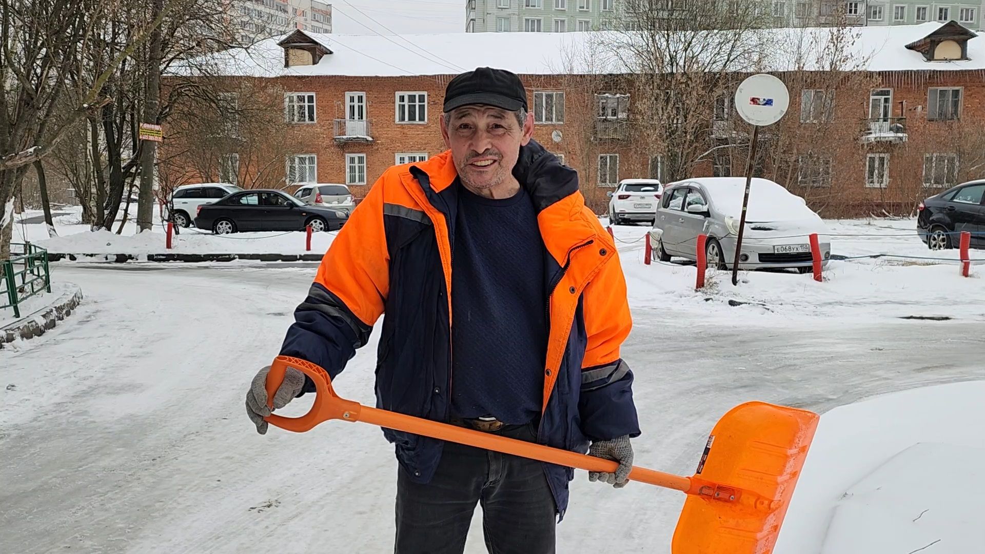 Уборка снега, Лобня, Снег,