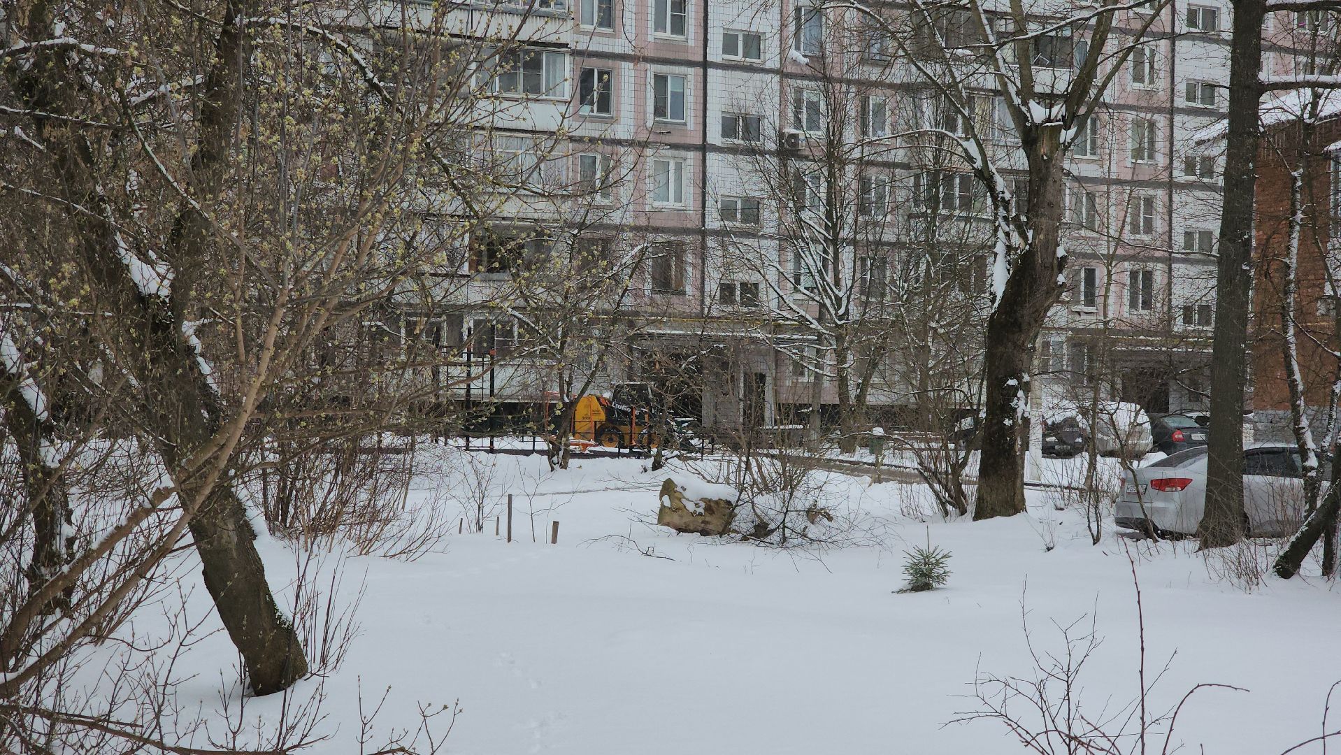 Уборка снега, Лобня, Снег,