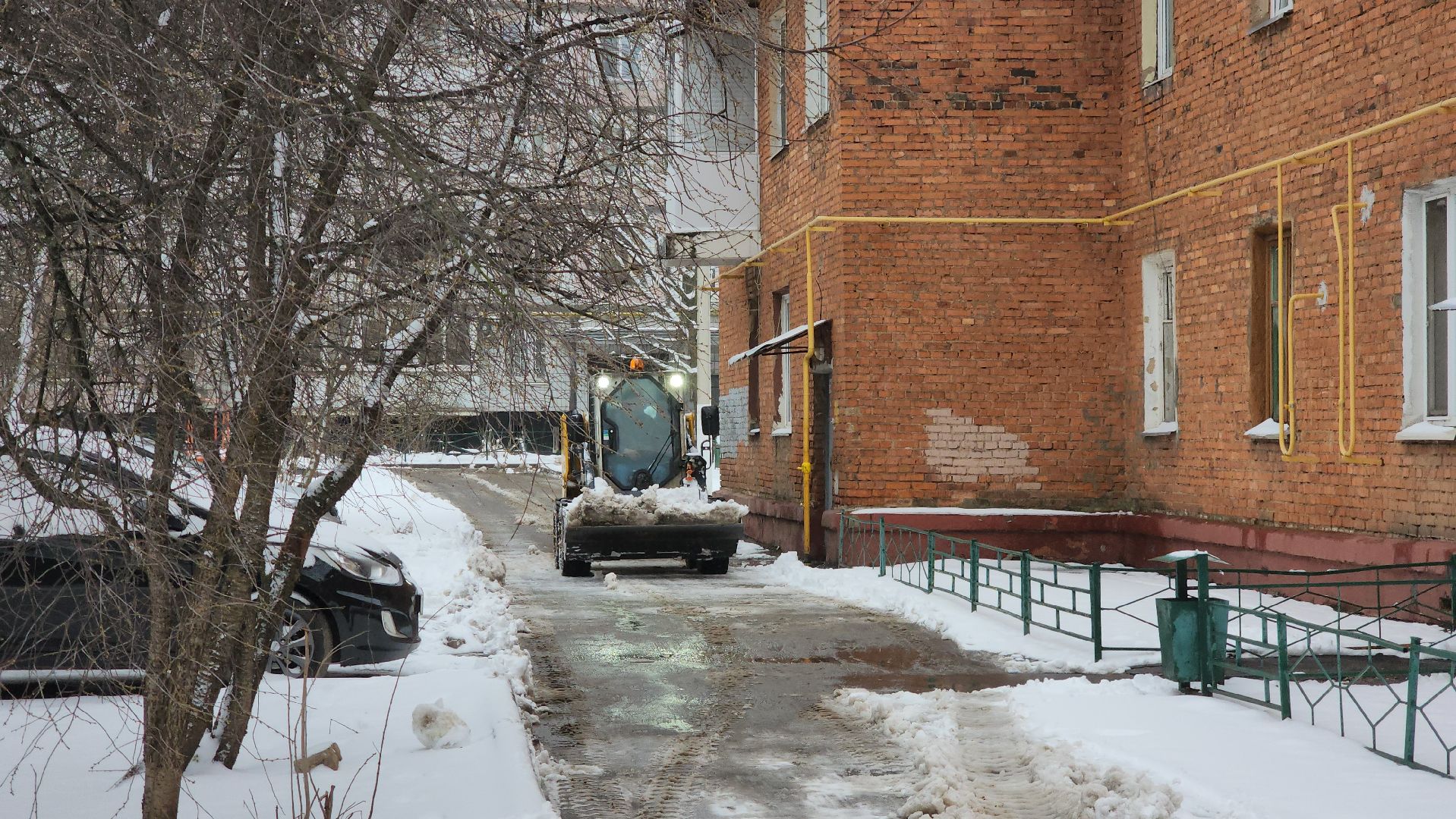 Уборка снега, Лобня, Снег,