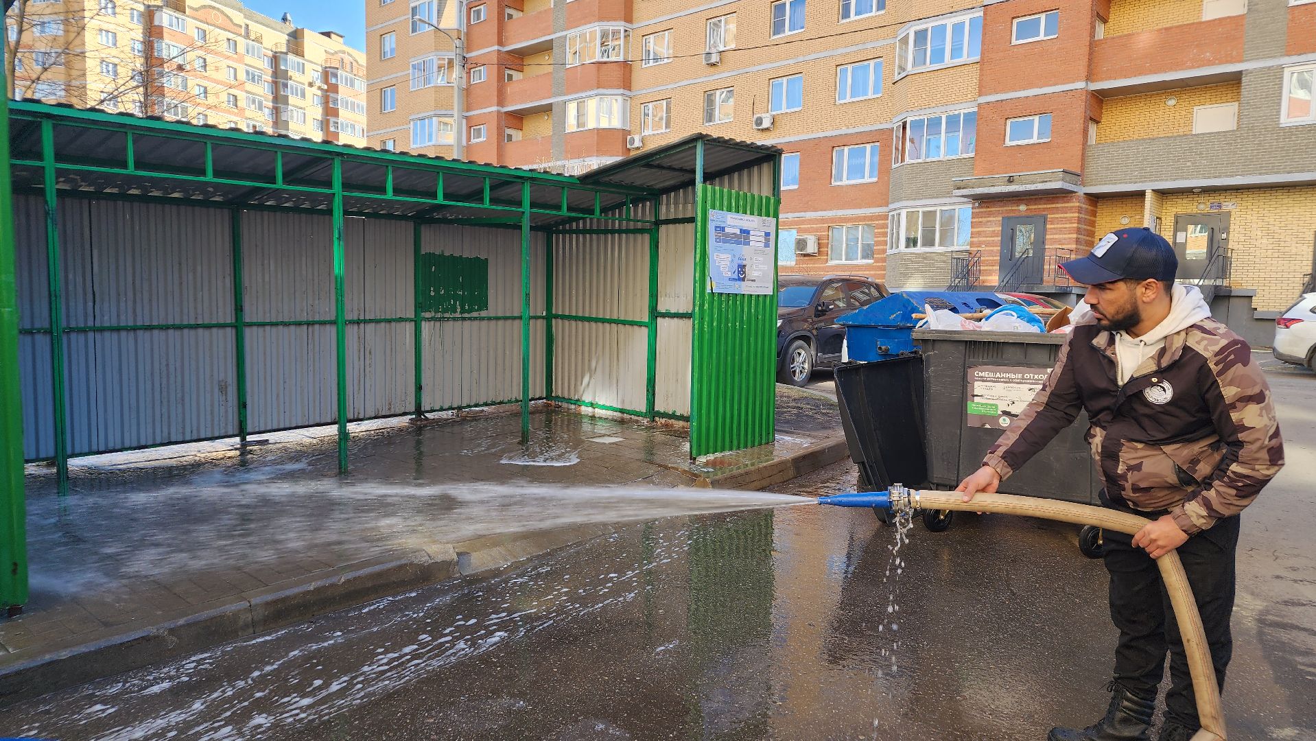 ЖКХ, контейнерные площадки, весенняя уборка, Лосино-Петровский,