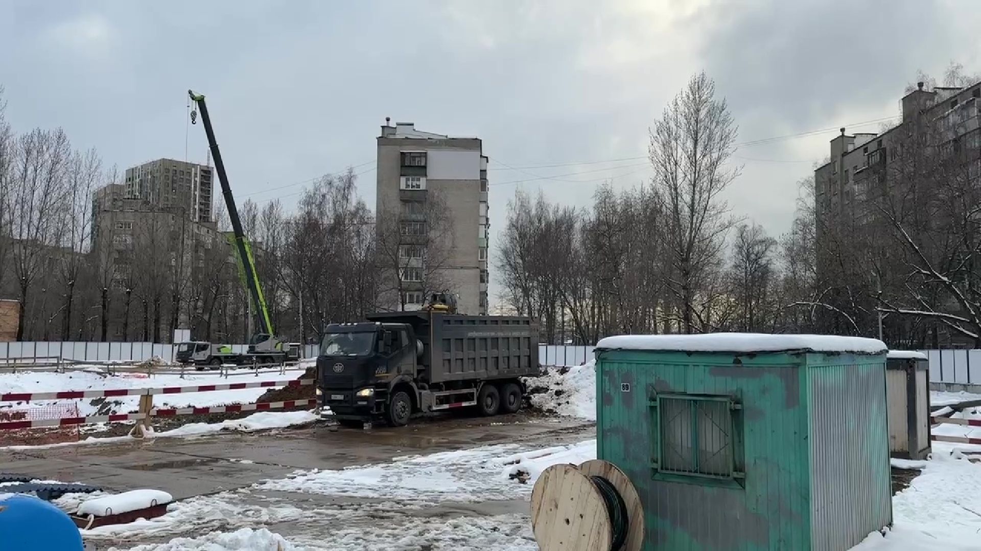 реутов, строительство, детский сад, дорожка,