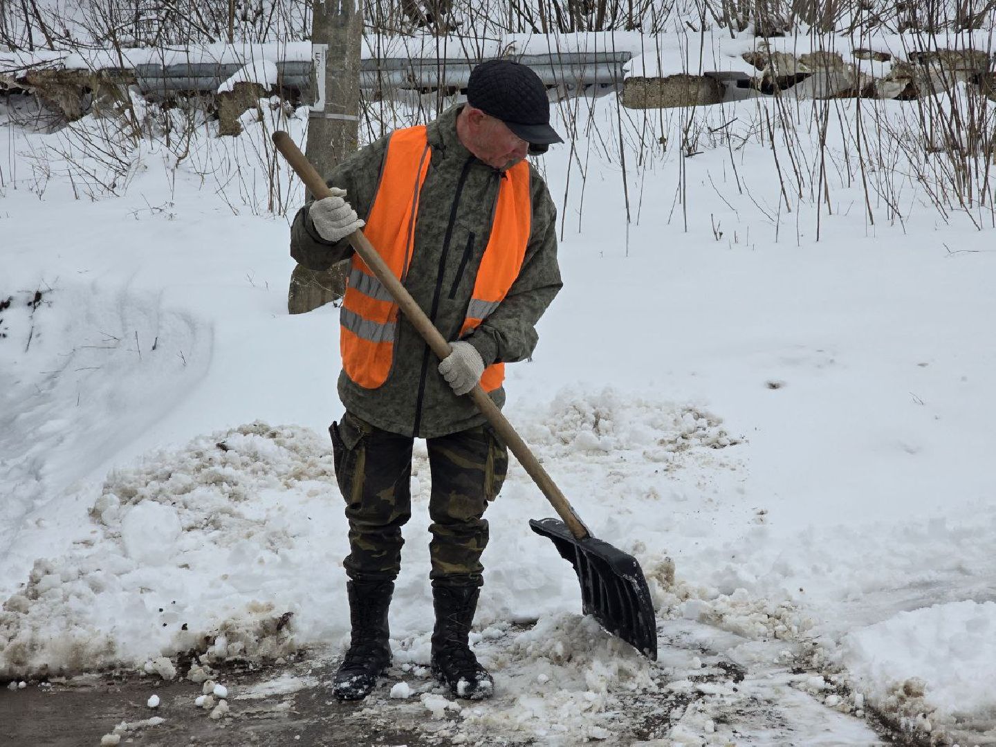 можайск, можайский муниципальный округ, подмосковье, жкх, уборка снега, циклон Зион, коммунальщики,снегопад, дворники,