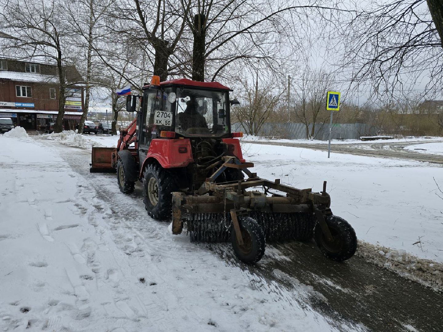 можайск, можайский муниципальный округ, подмосковье, жкх, уборка снега, циклон Зион, коммунальщики,снегопад, дворники,