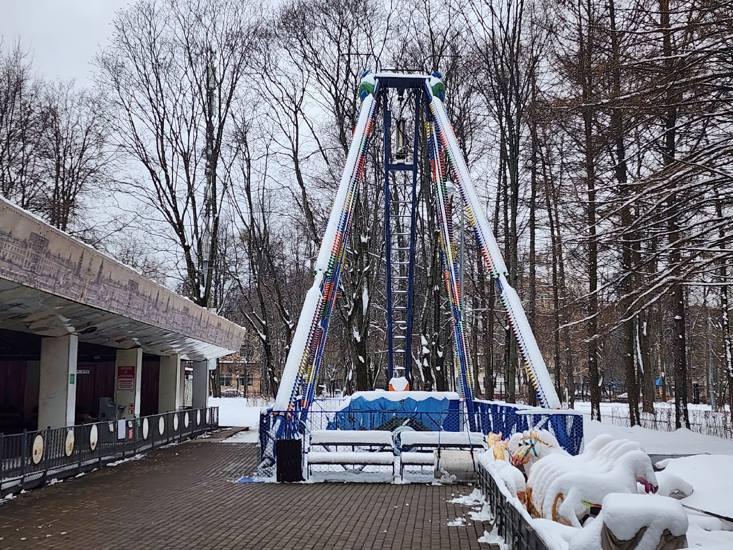королёв, центральный парк, благоустройство, аттракционы,