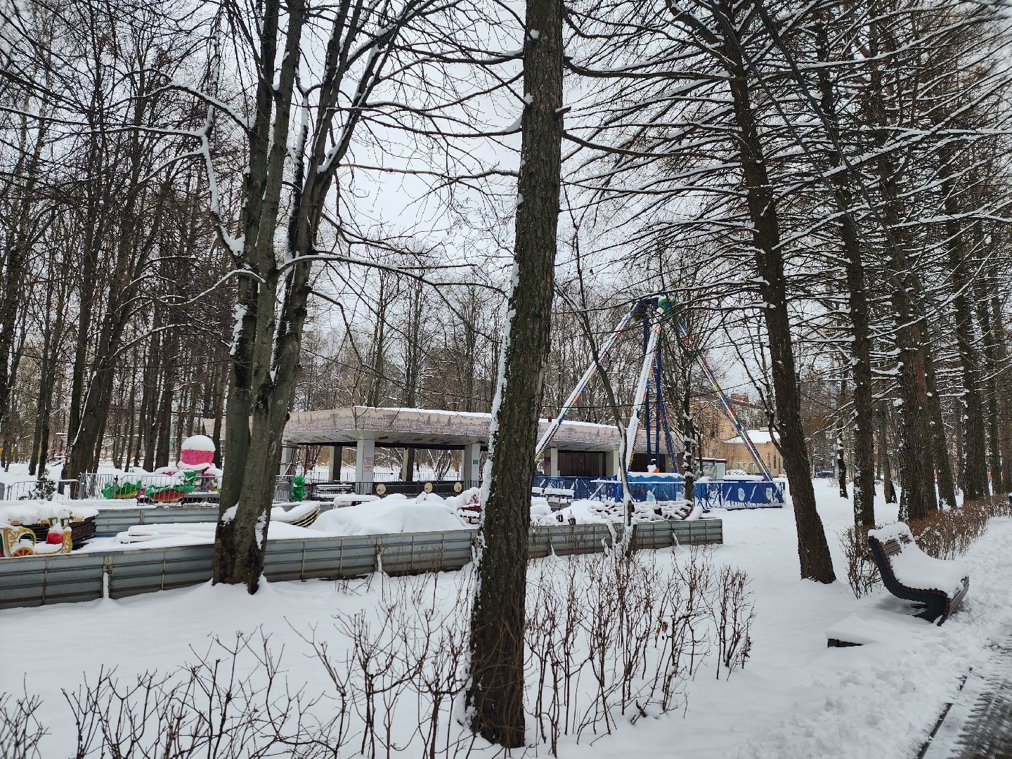 королёв, центральный парк, благоустройство, аттракционы,