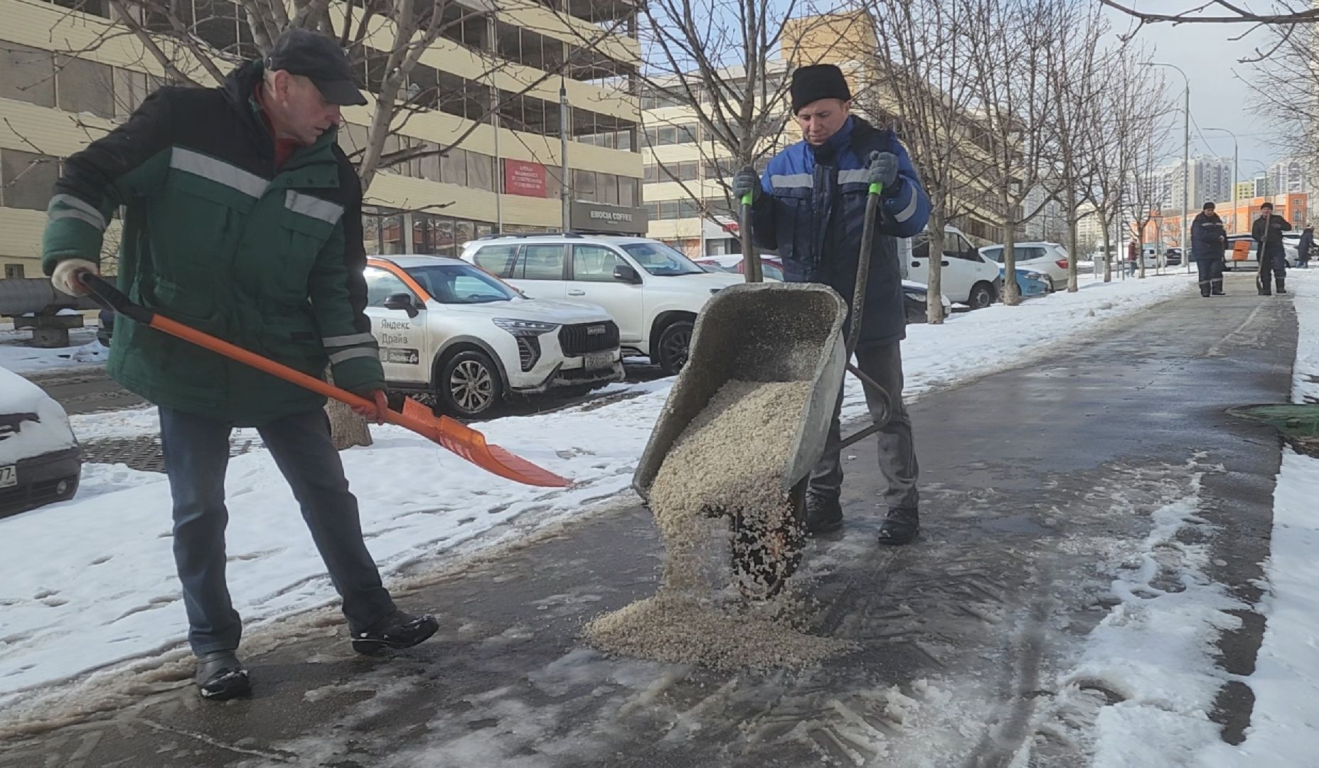Уборка, Дороги, Снег, Тротуары,