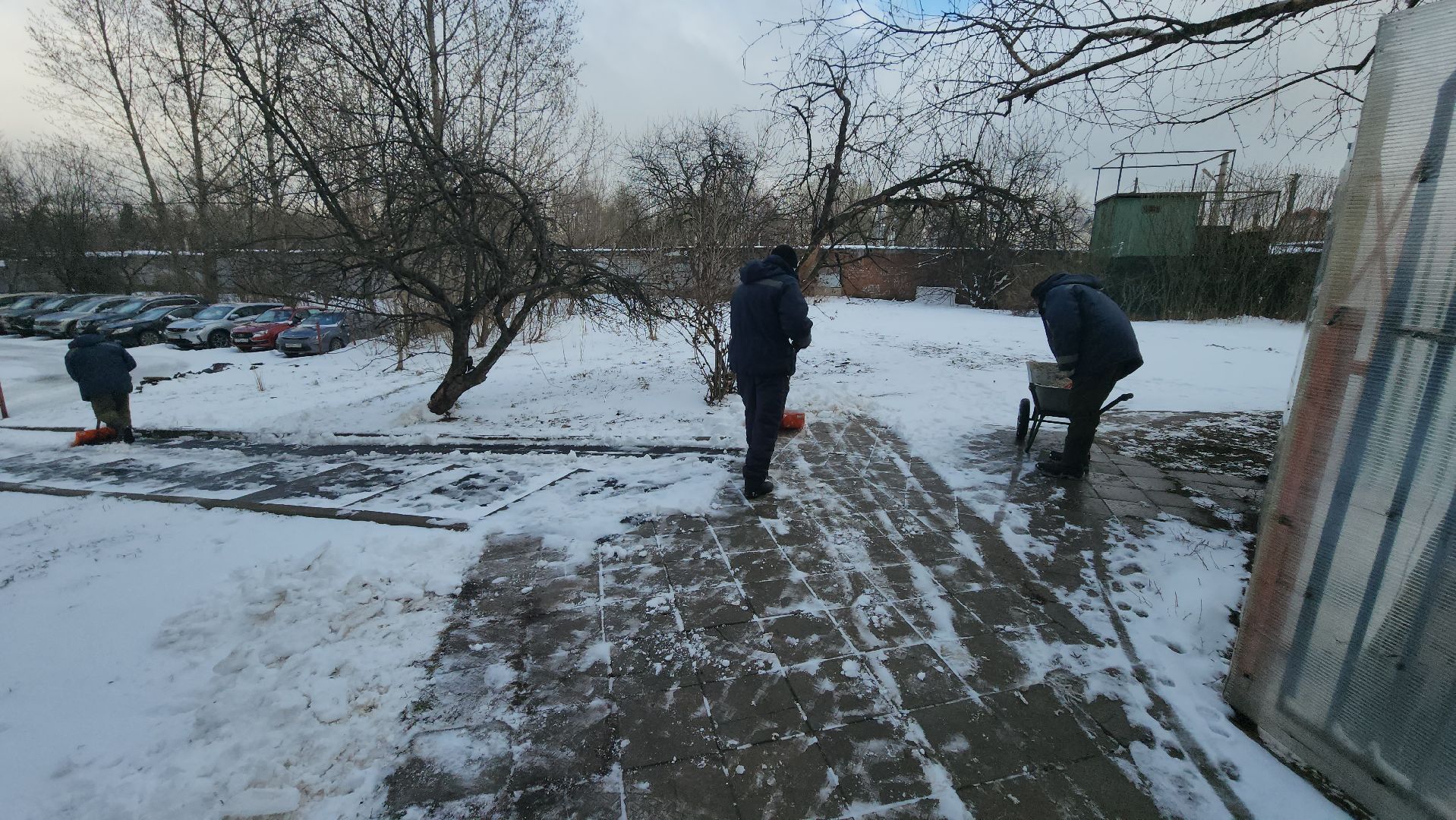 долгопрудный, уборка снега, дворники, коммунальщики, специальная техника, снегопад,