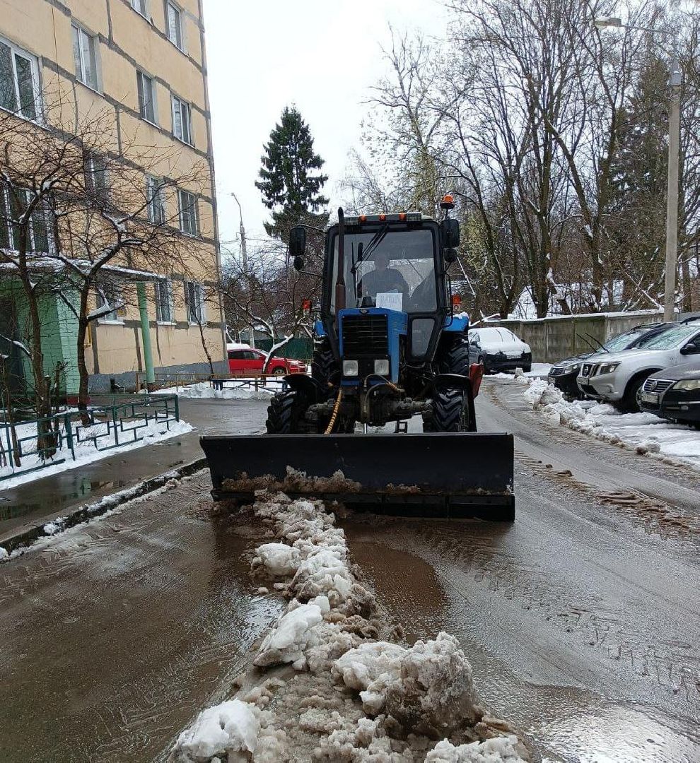 пушкино, коммунальные службы, уборка снега и наледи, микрорайон, западный, рабочие, ук,