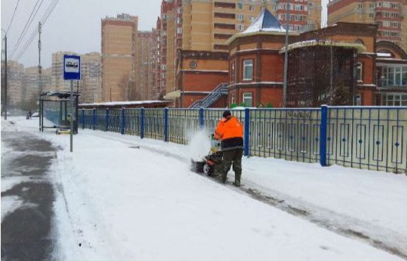 пушкино, коммунальные службы, уборка снега и наледи, микрорайон, западный, рабочие, ук,