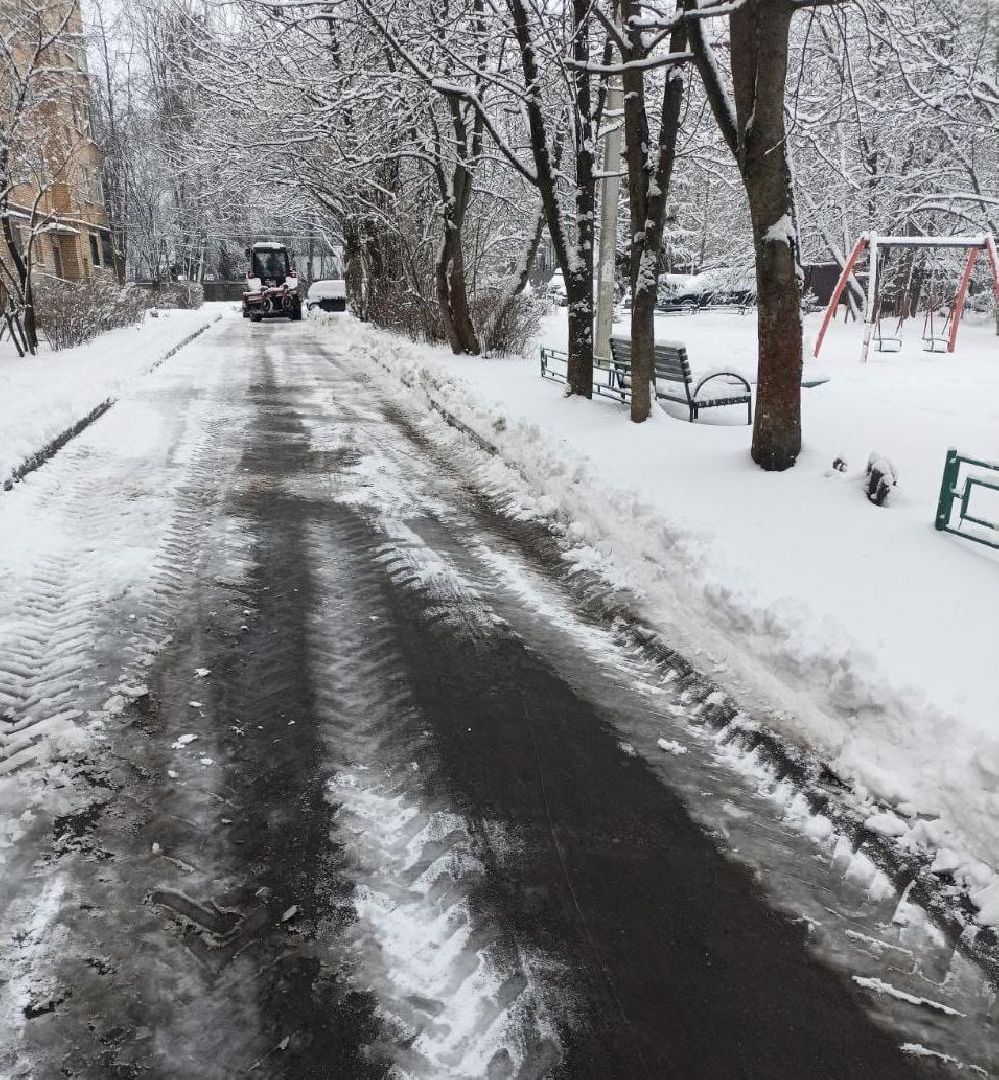 пушкино, снегопад, уборка снега и наледи, коммунальные службы, дорога, тротуар, погода, снежный покров,
