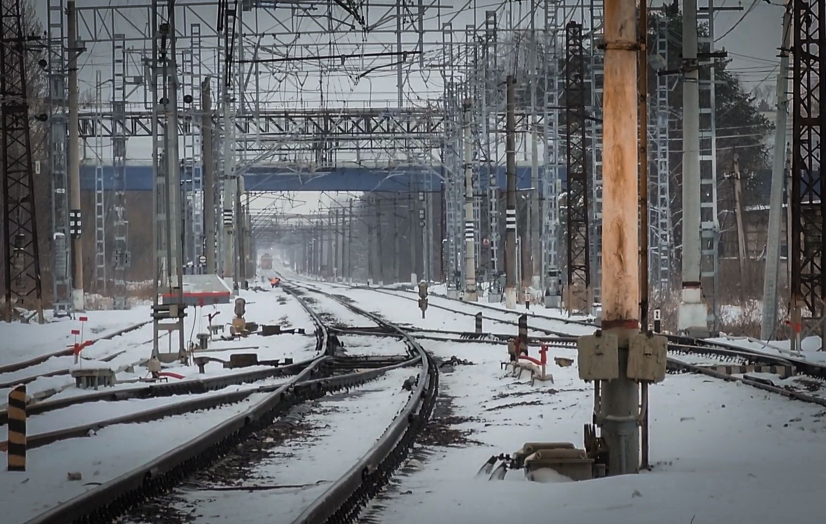 Станция Бронницы, жд, Ремонт железнодорожных путей,