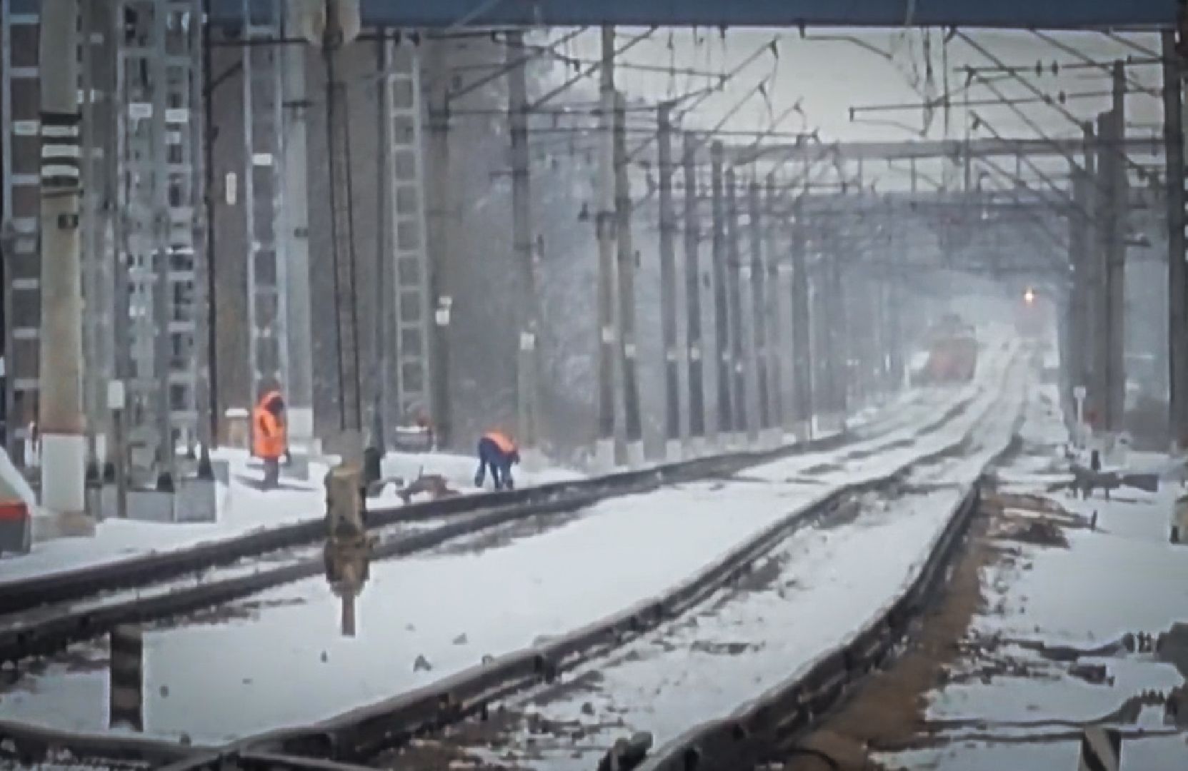 Станция Бронницы, жд, Ремонт железнодорожных путей,